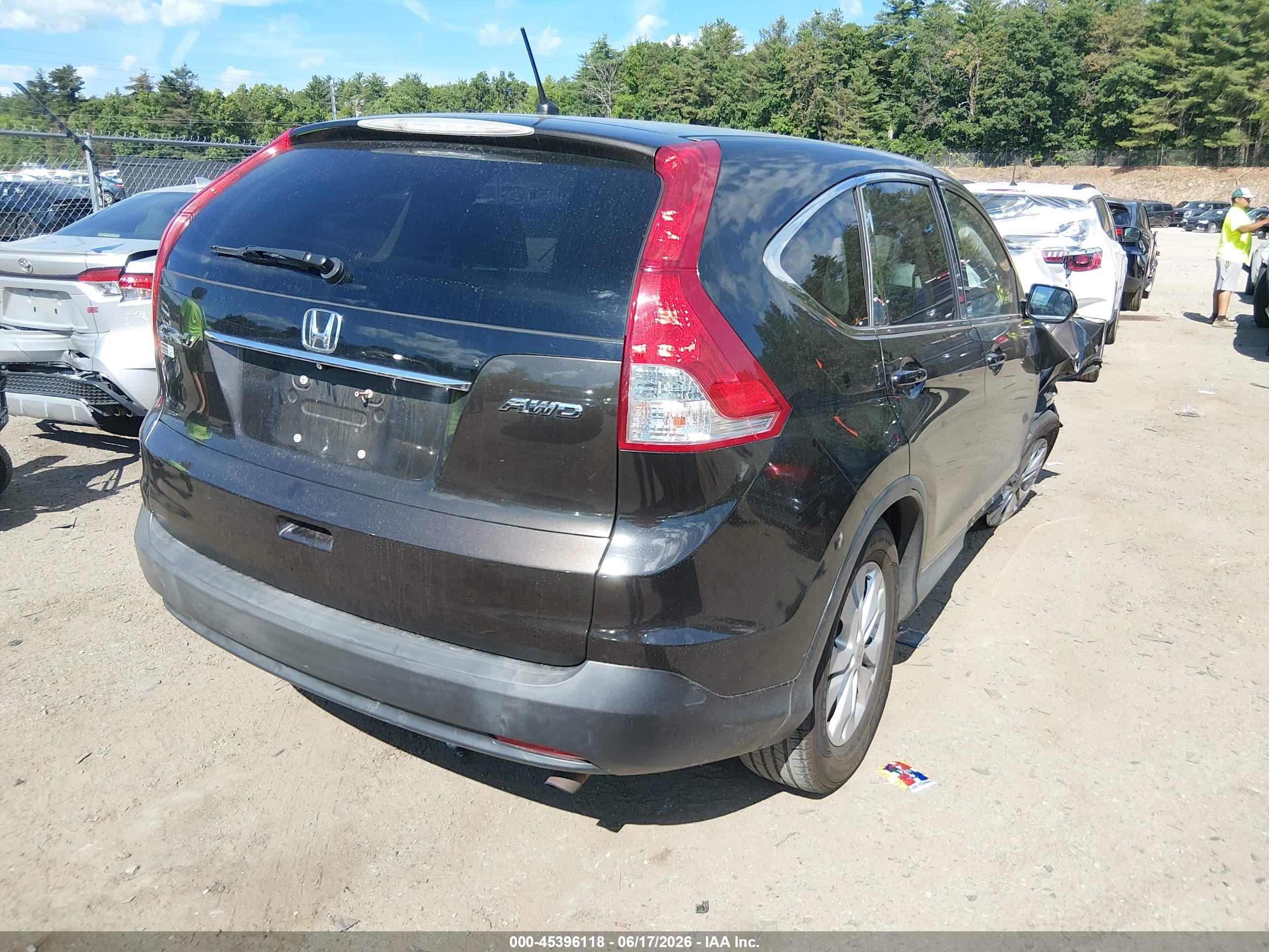 2013 Honda Cr-v Ex Black vin: 5J6RM4H52DL057804