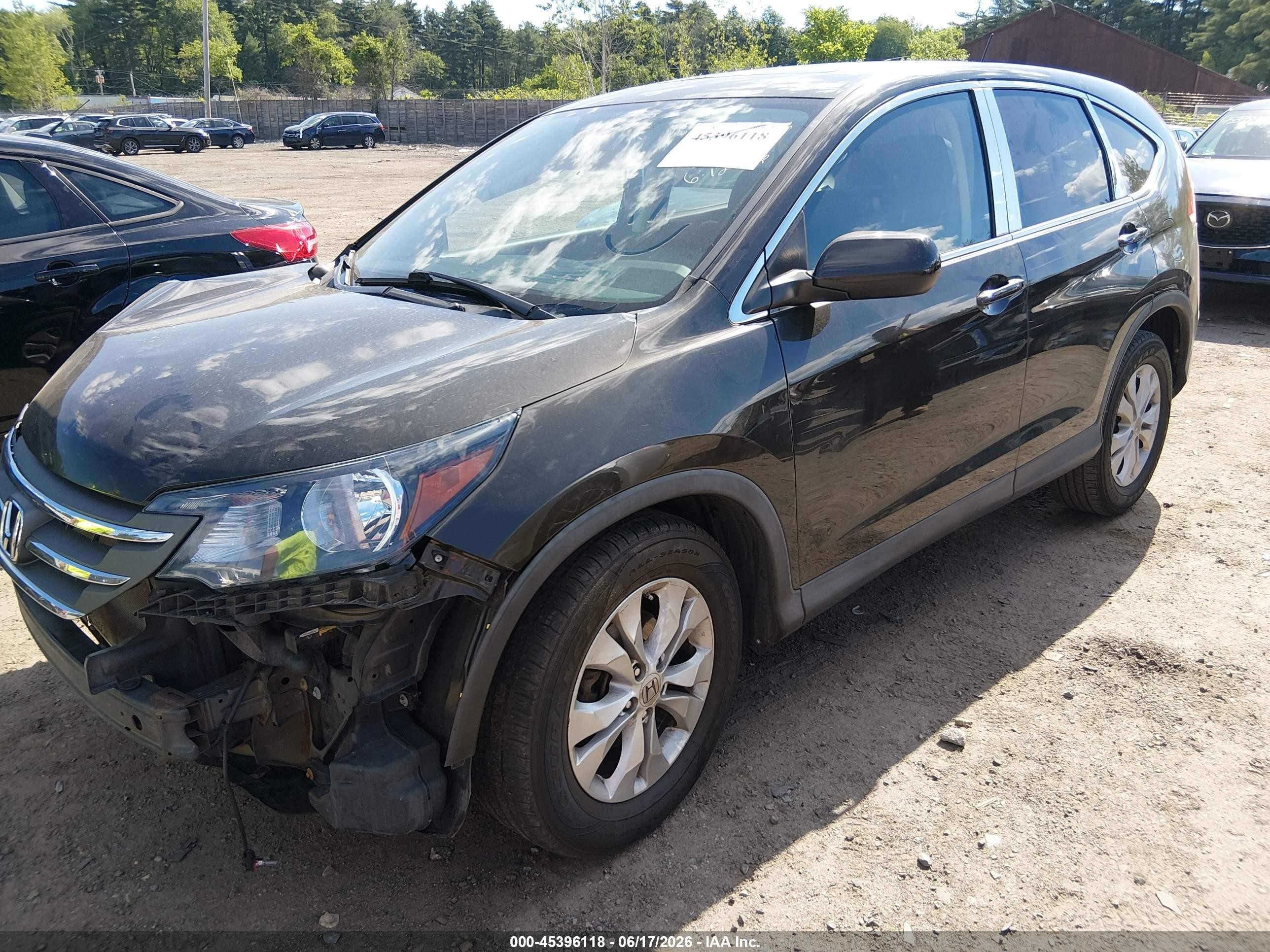 2013 Honda Cr-v Ex Black vin: 5J6RM4H52DL057804