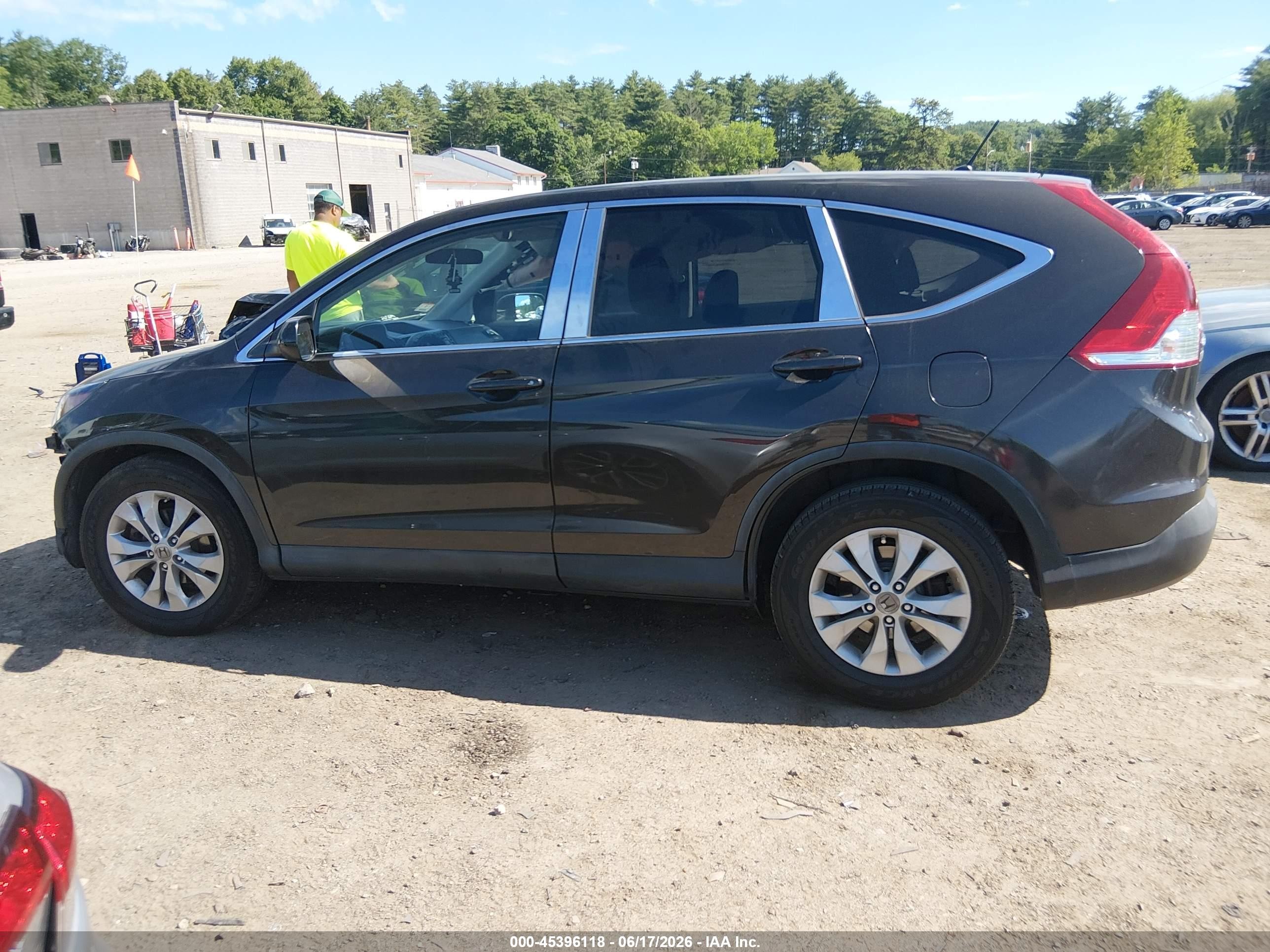 2013 Honda Cr-v Ex Black vin: 5J6RM4H52DL057804