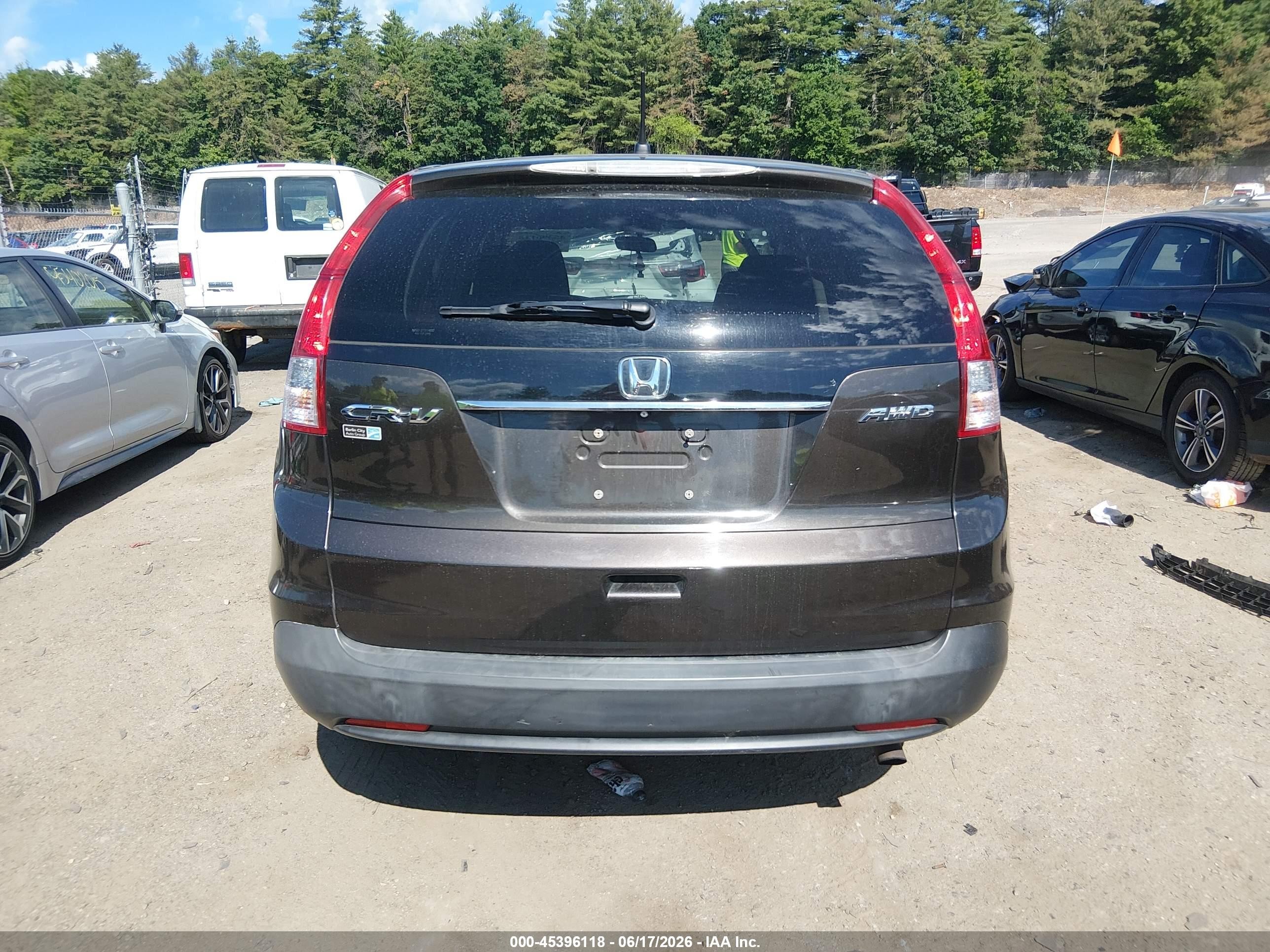 2013 Honda Cr-v Ex Black vin: 5J6RM4H52DL057804