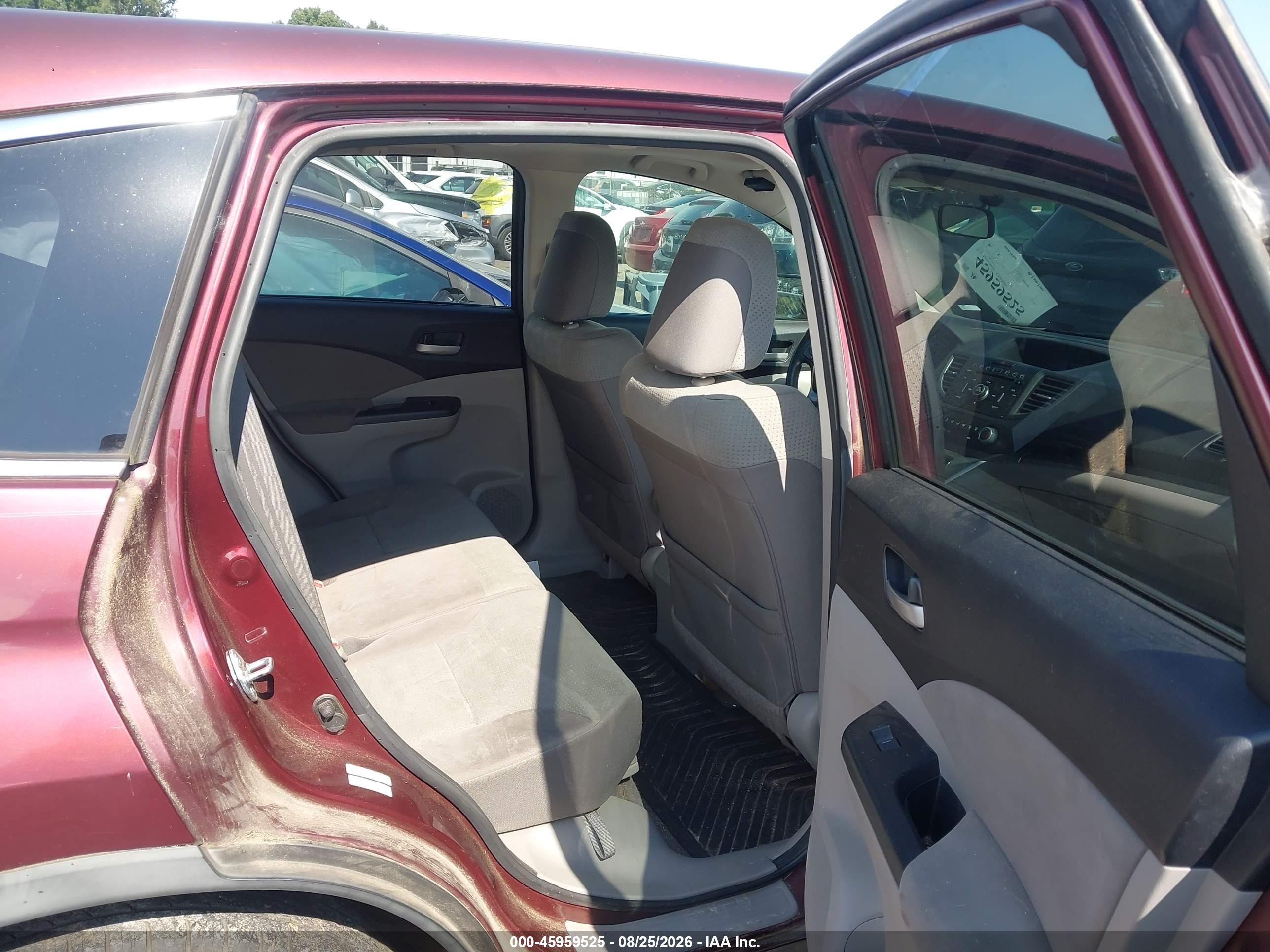 2013 Honda Cr-v Ex Burgundy vin: 5J6RM4H52DL058970