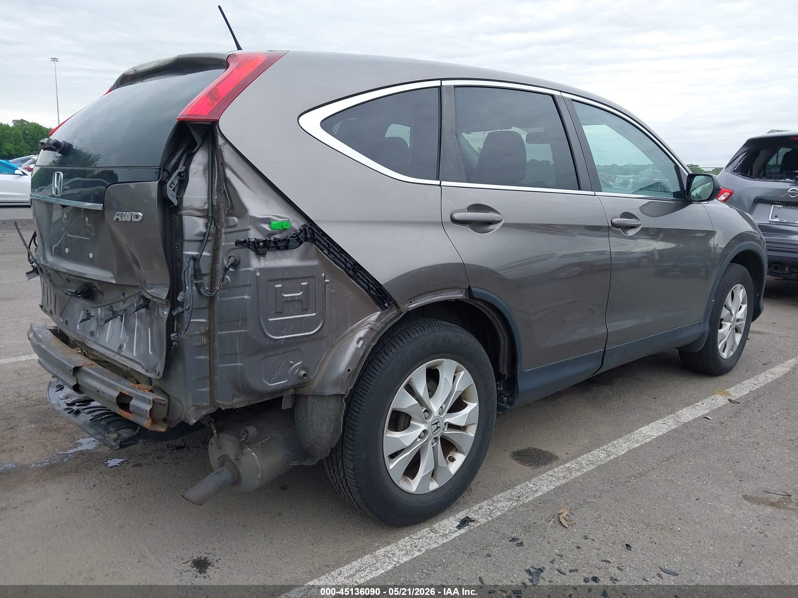 2013 Honda Cr-v Ex Brown vin: 5J6RM4H52DL082332