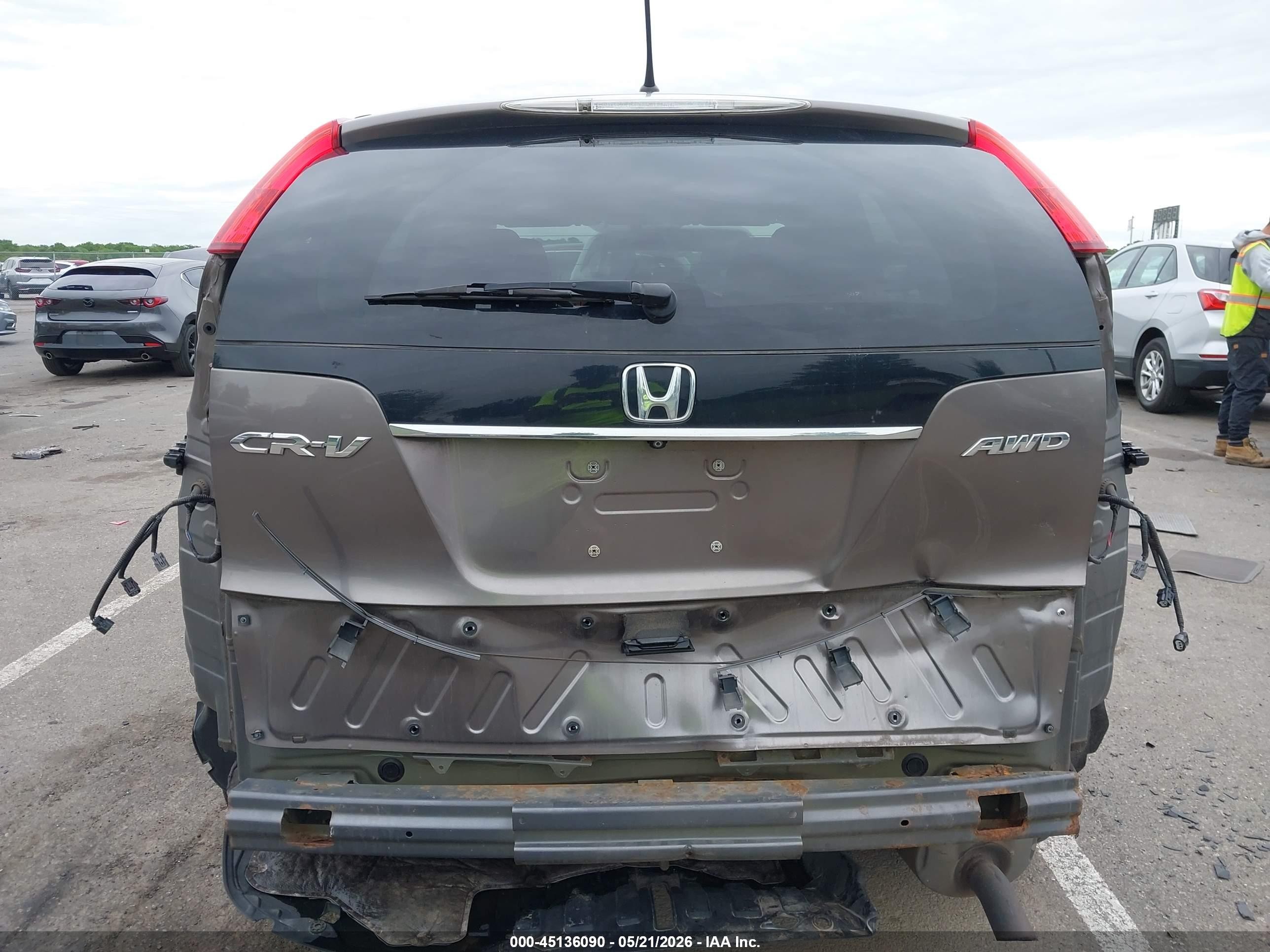 2013 Honda Cr-v Ex Brown vin: 5J6RM4H52DL082332
