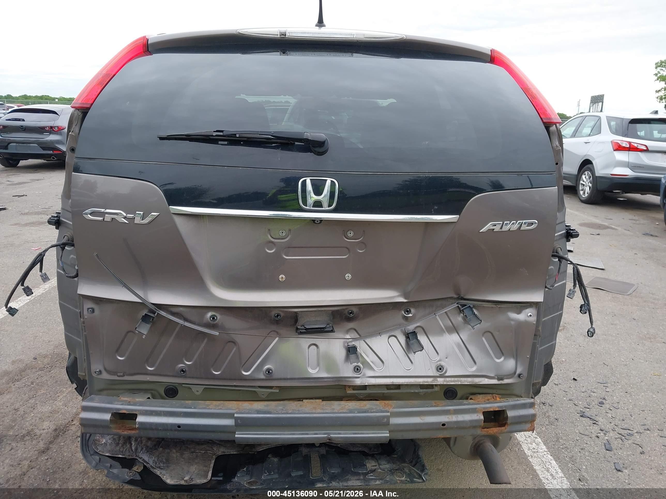 2013 Honda Cr-v Ex Brown vin: 5J6RM4H52DL082332