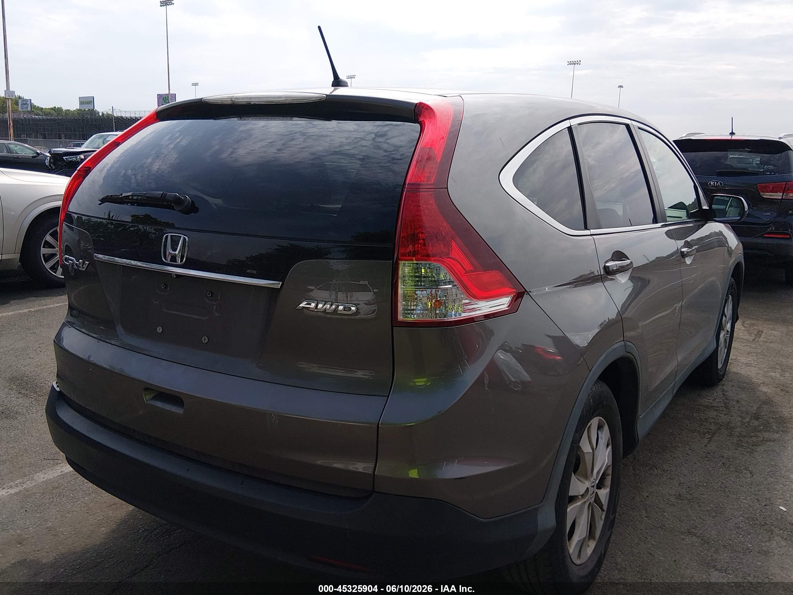 2013 Honda Cr-v Ex Gray vin: 5J6RM4H52DL084677