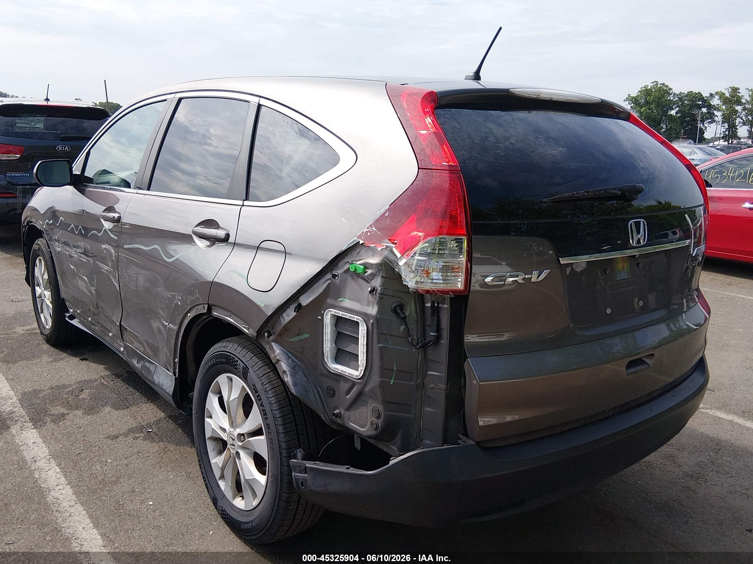 2013 Honda Cr-v Ex Gray vin: 5J6RM4H52DL084677