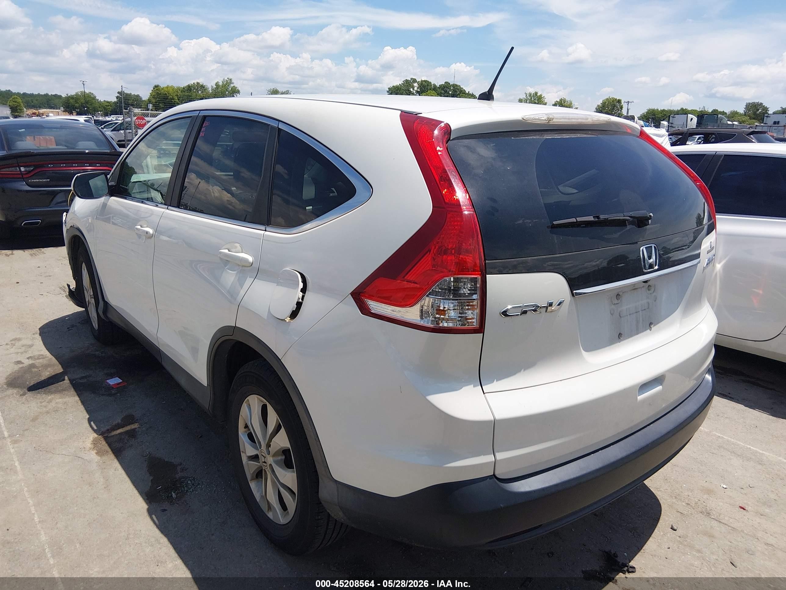 2013 Honda Cr-v Ex White vin: 5J6RM4H52DL085683