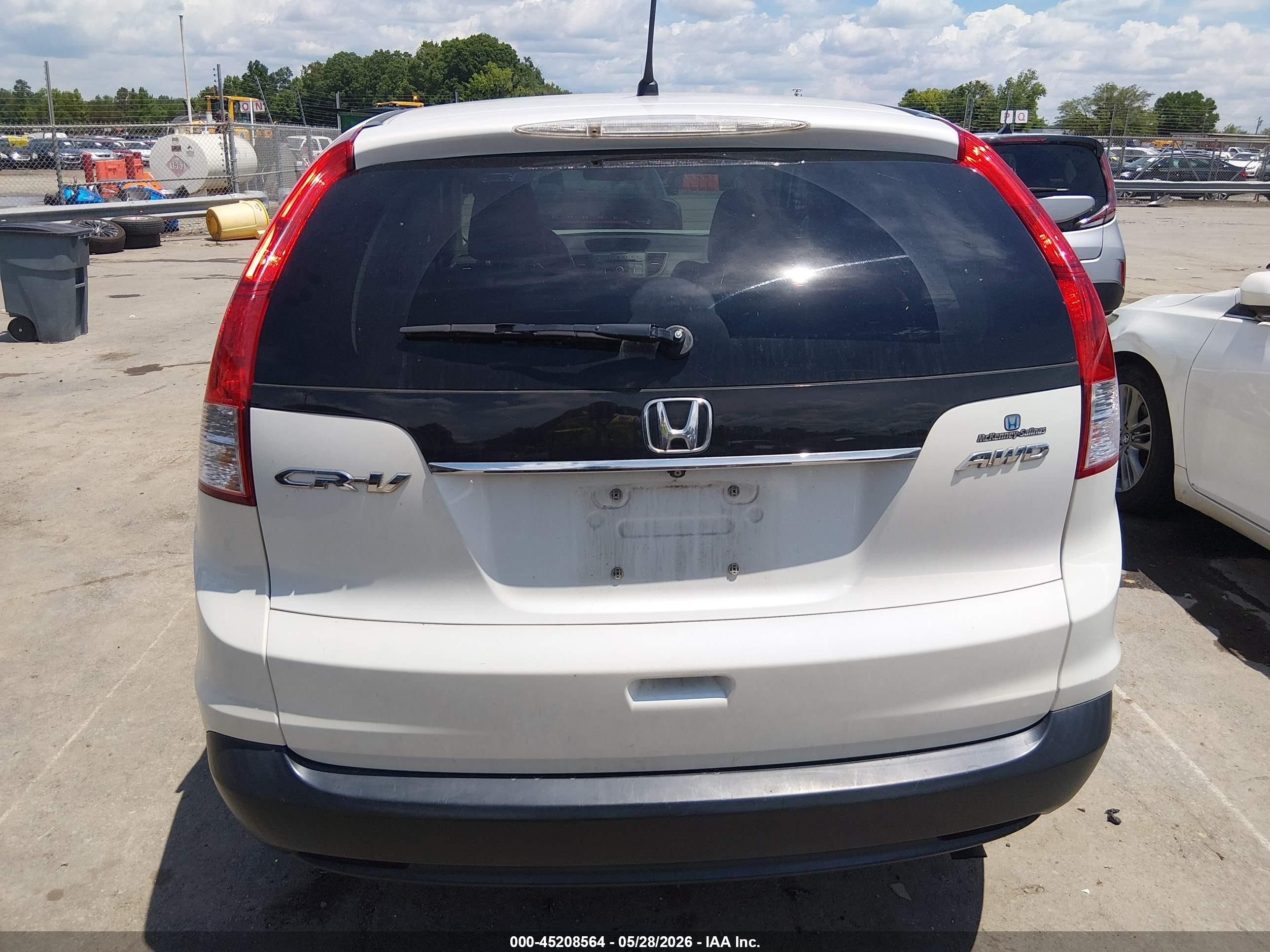 2013 Honda Cr-v Ex White vin: 5J6RM4H52DL085683