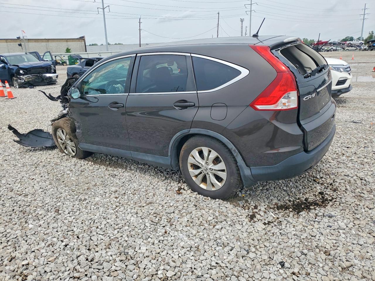 2014 Honda Cr-v Ex Brown vin: 5J6RM4H52EL007826
