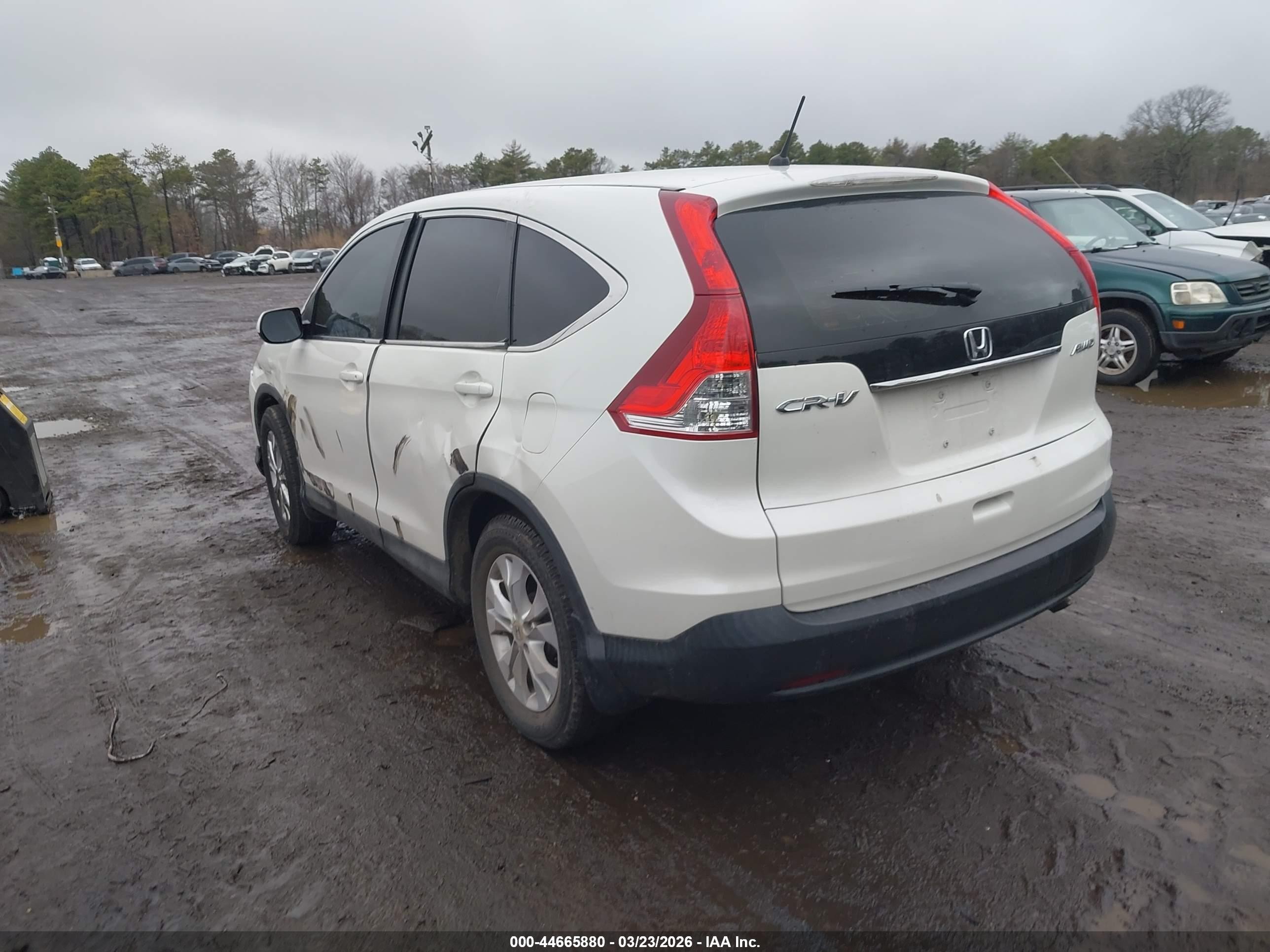 2014 Honda Cr-v Ex Белый vin: 5J6RM4H52EL015540