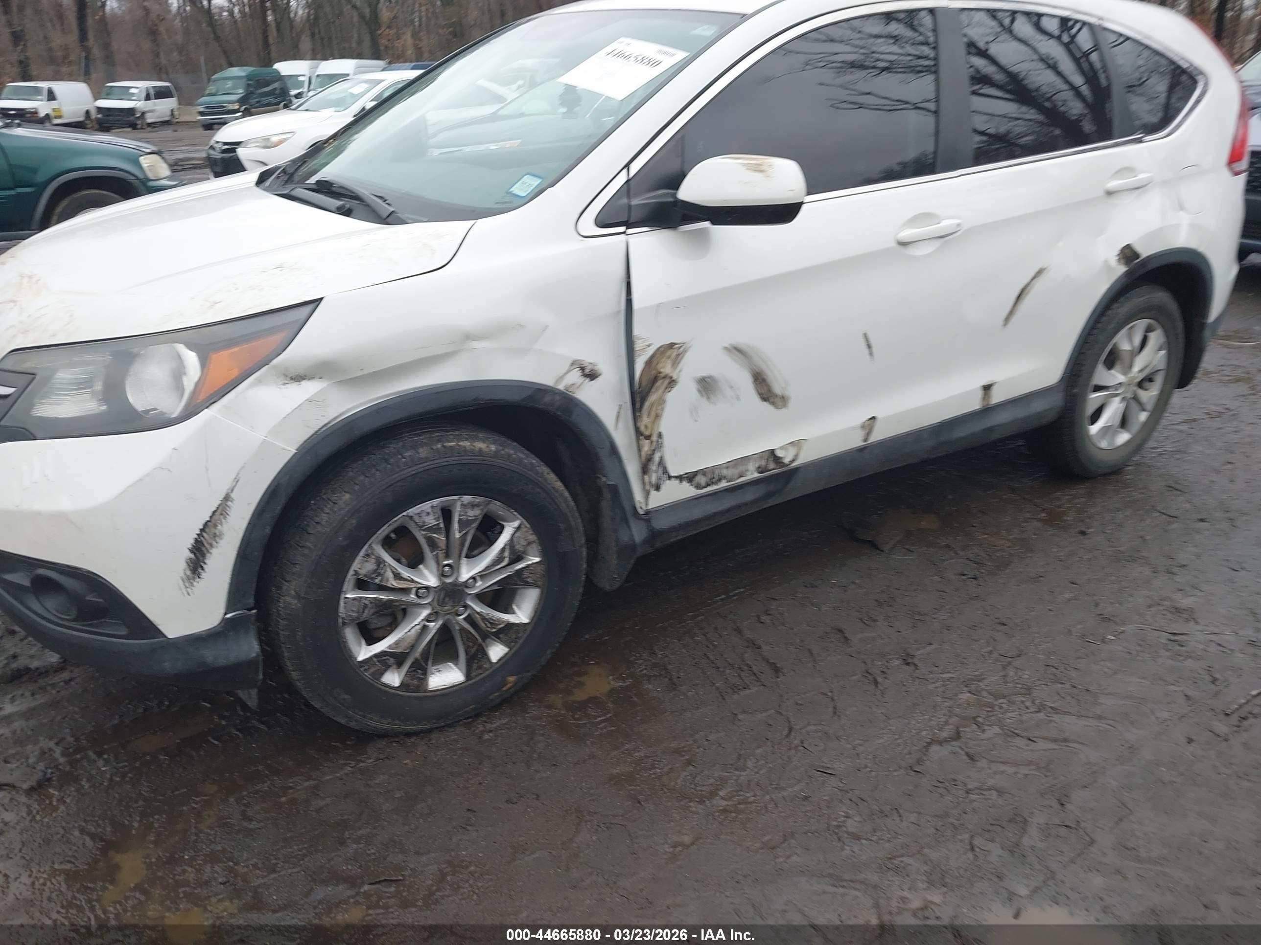 2014 Honda Cr-v Ex Белый vin: 5J6RM4H52EL015540