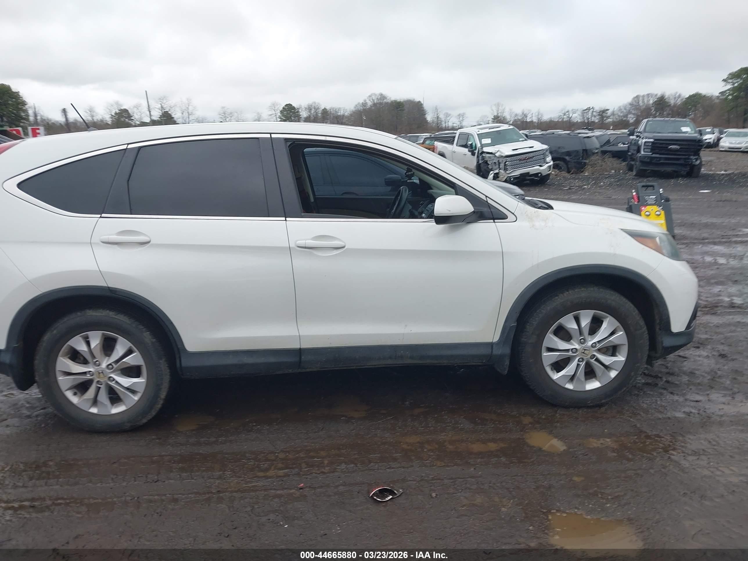 2014 Honda Cr-v Ex Белый vin: 5J6RM4H52EL015540