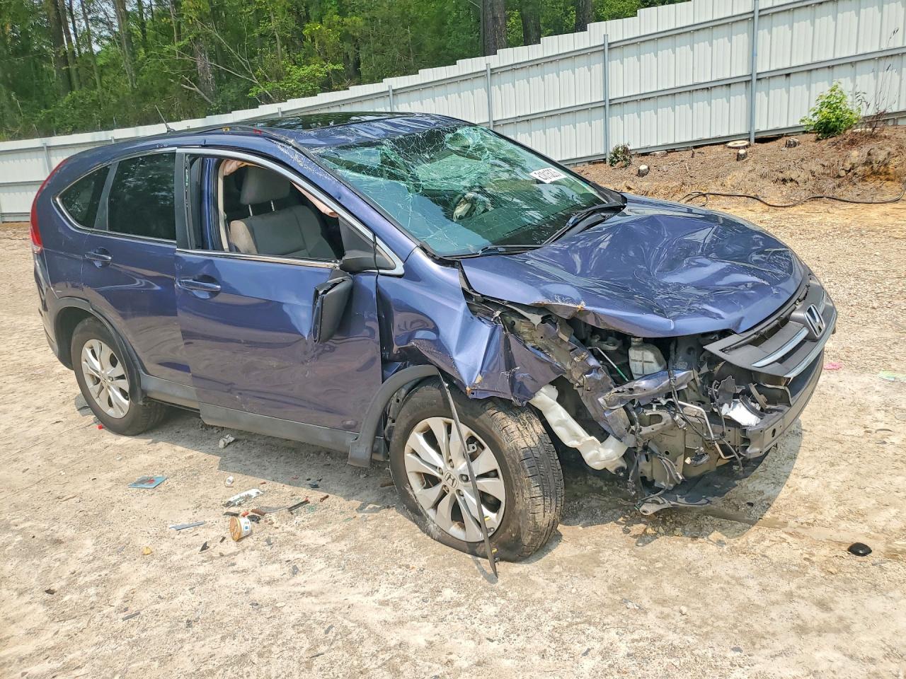 2014 Honda Cr-v Ex Blue vin: 5J6RM4H52EL025713
