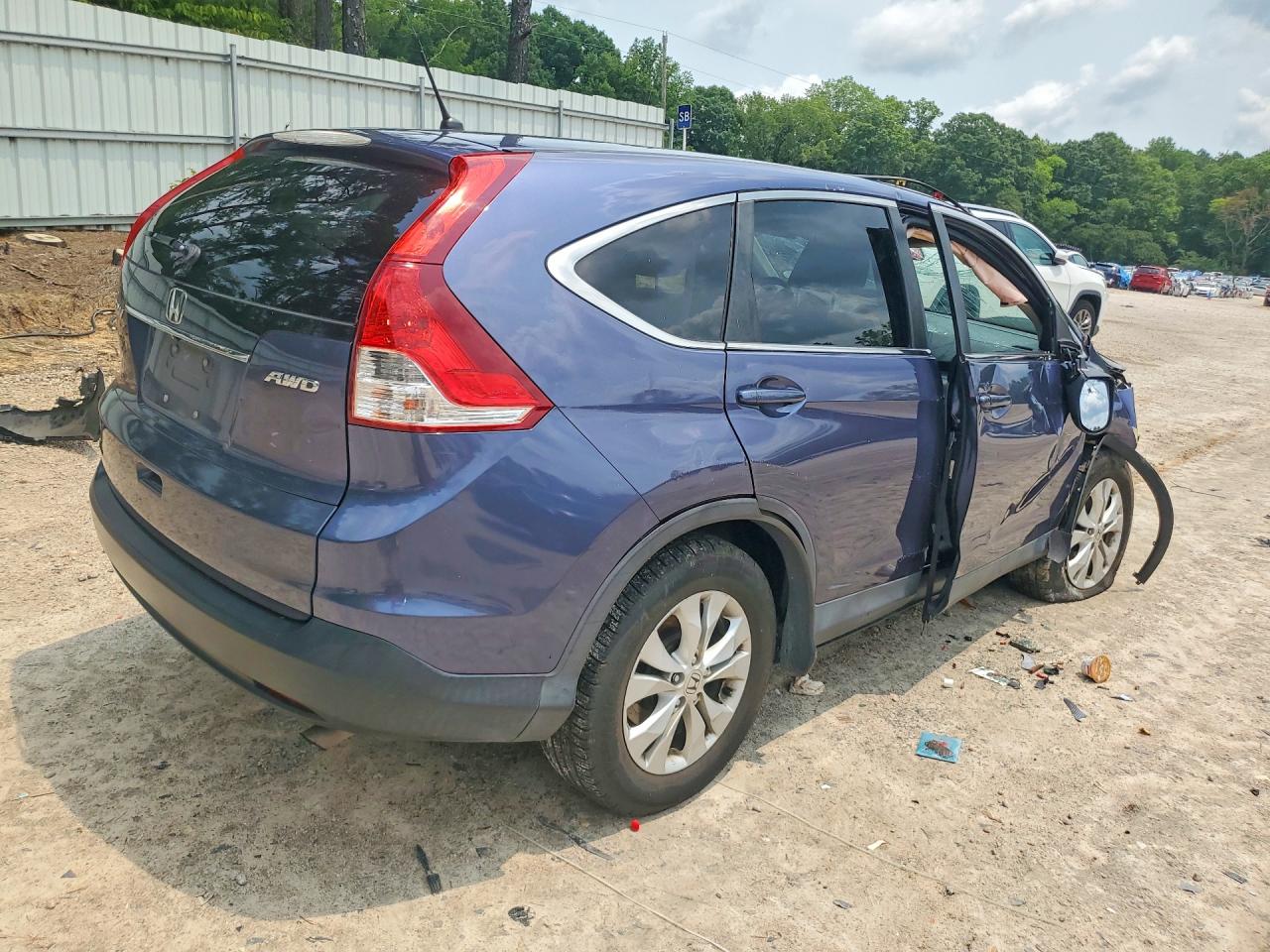 2014 Honda Cr-v Ex Blue vin: 5J6RM4H52EL025713