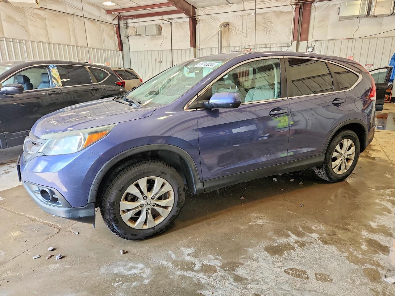2014 Honda Cr-v Ex Blue vin: 5J6RM4H52EL030166