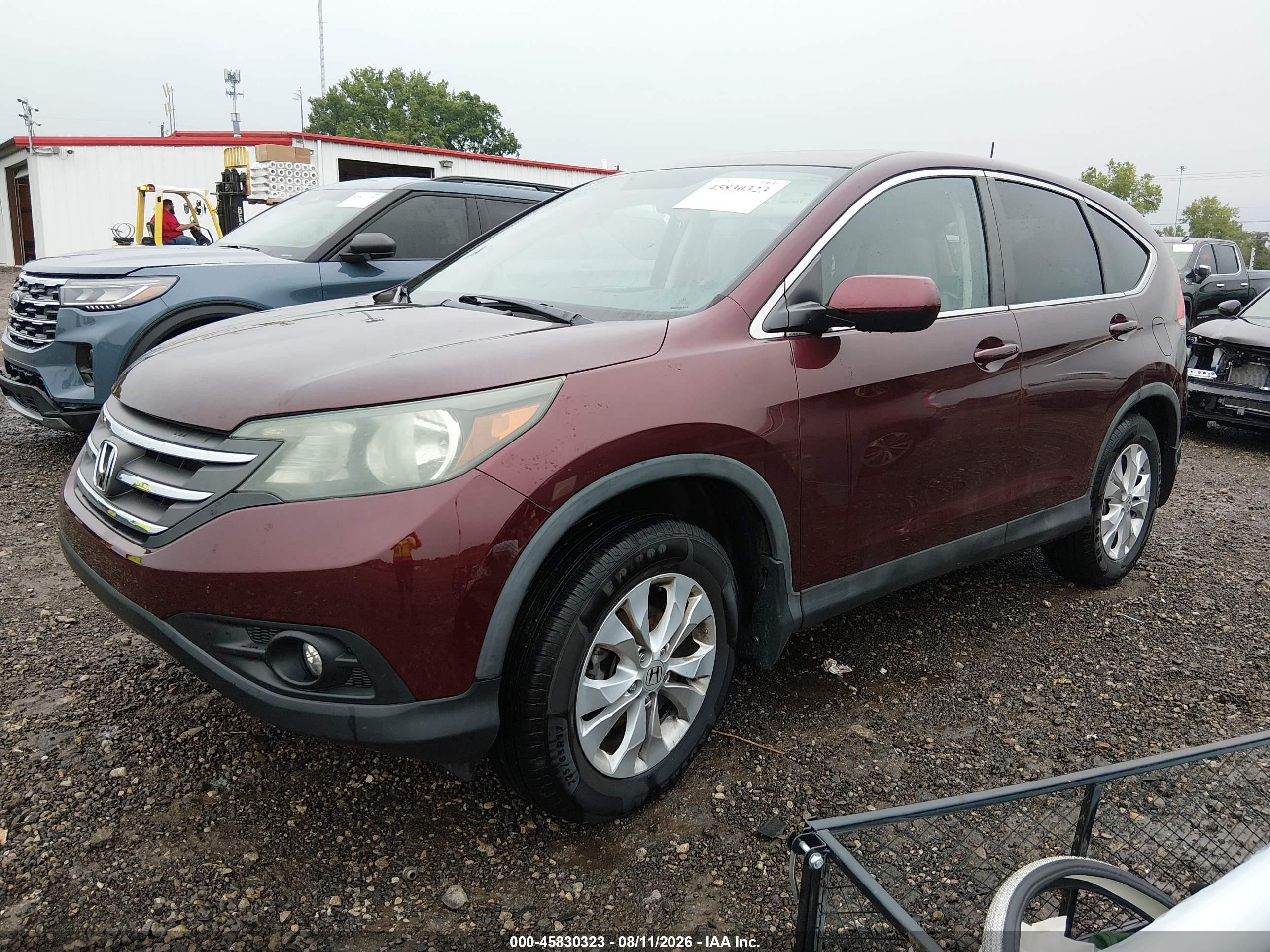 2014 Honda Cr-v Ex Темно-бордовый vin: 5J6RM4H52EL042138