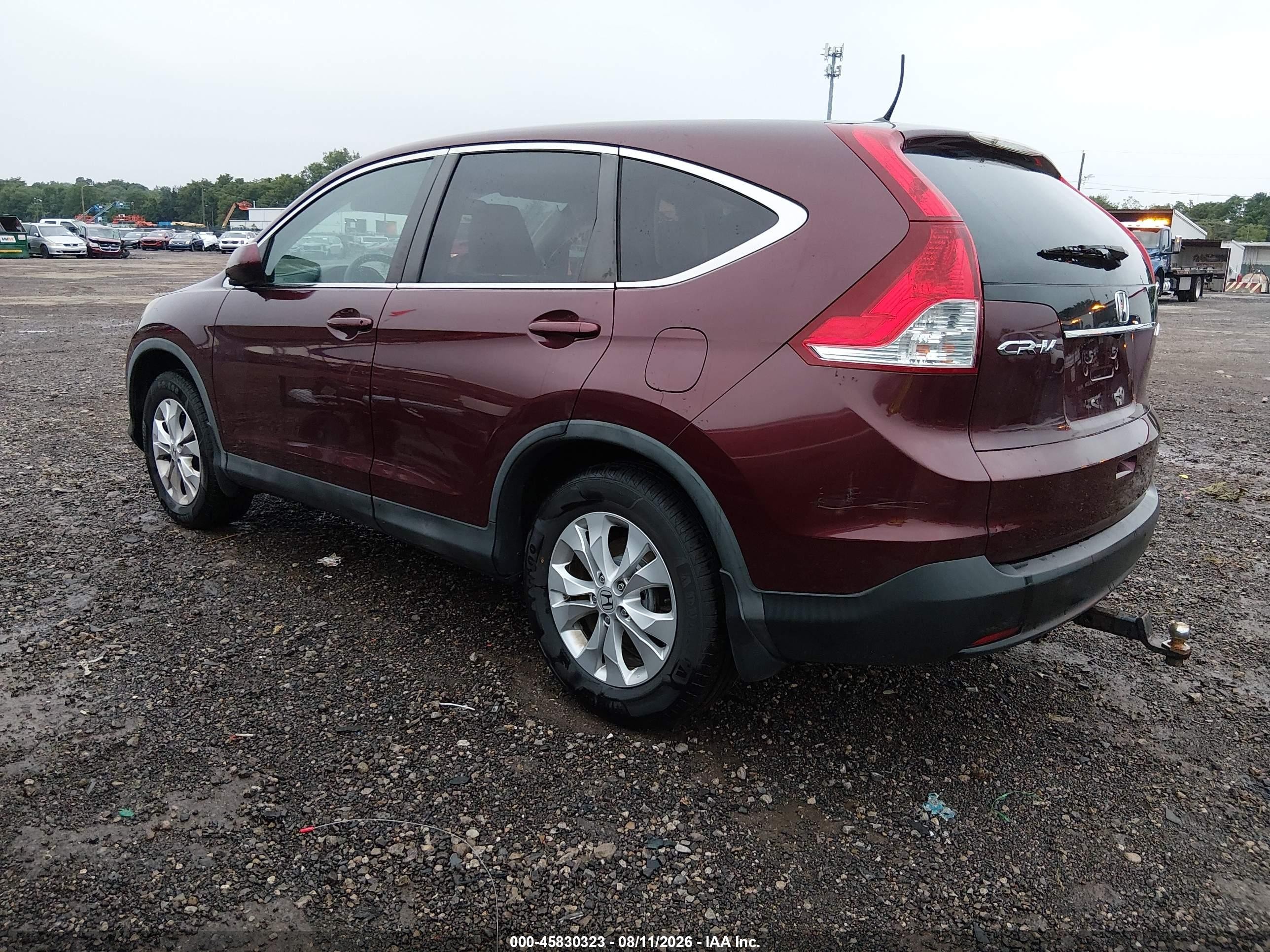 2014 Honda Cr-v Ex Темно-бордовый vin: 5J6RM4H52EL042138