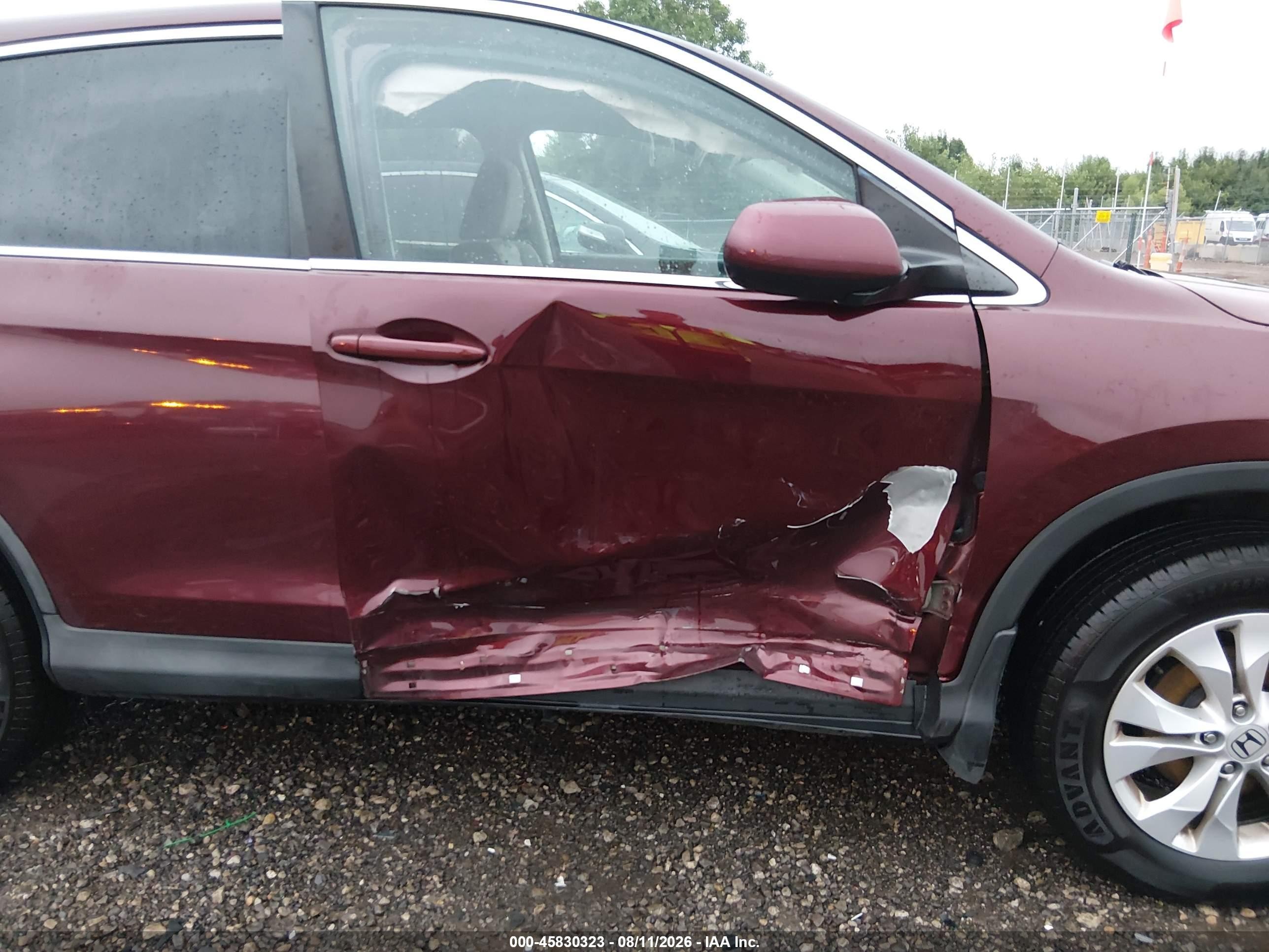 2014 Honda Cr-v Ex Темно-бордовый vin: 5J6RM4H52EL042138