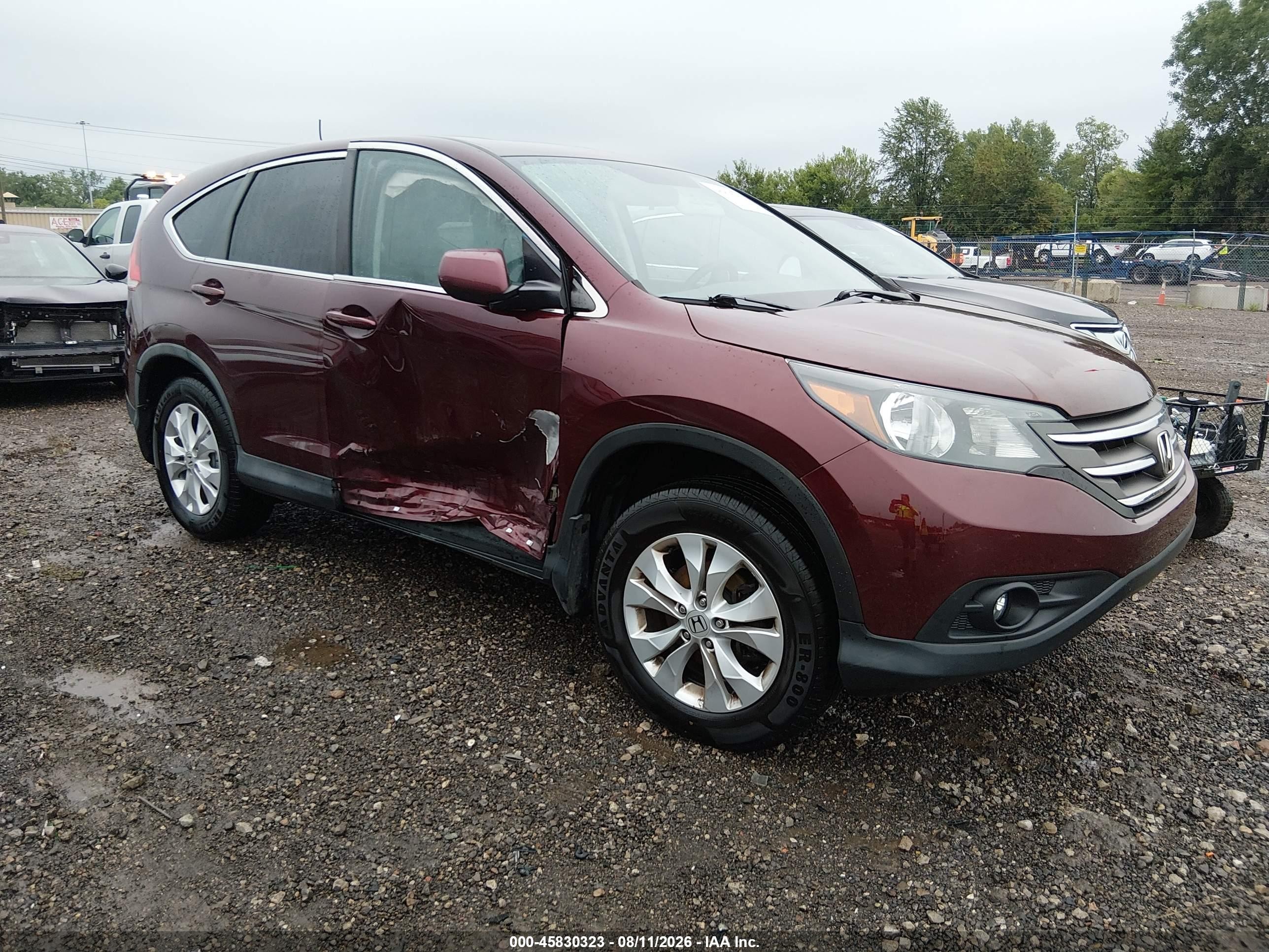 2014 Honda Cr-v Ex Maroon vin: 5J6RM4H52EL042138