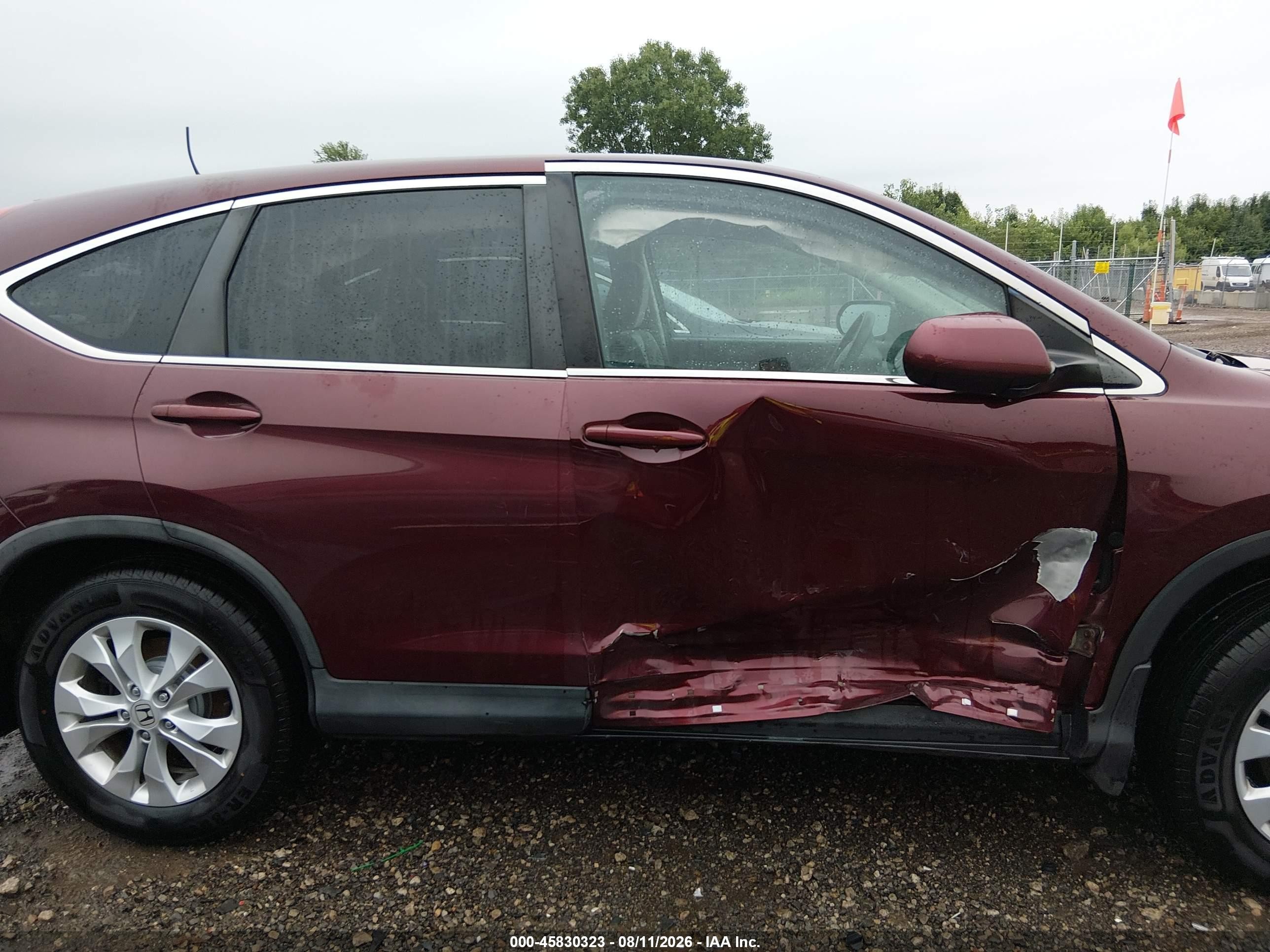 2014 Honda Cr-v Ex Темно-бордовый vin: 5J6RM4H52EL042138