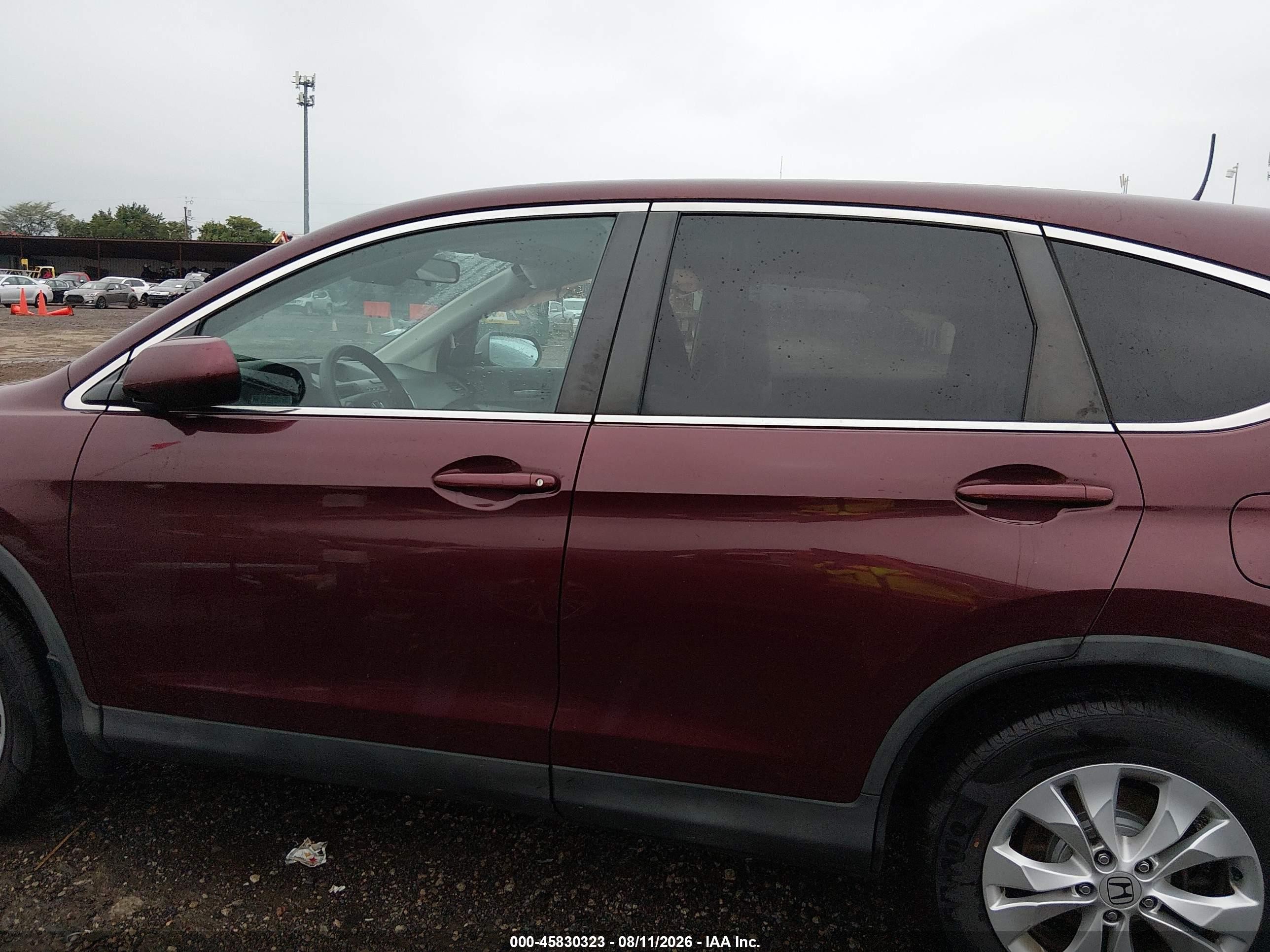 2014 Honda Cr-v Ex Темно-бордовый vin: 5J6RM4H52EL042138