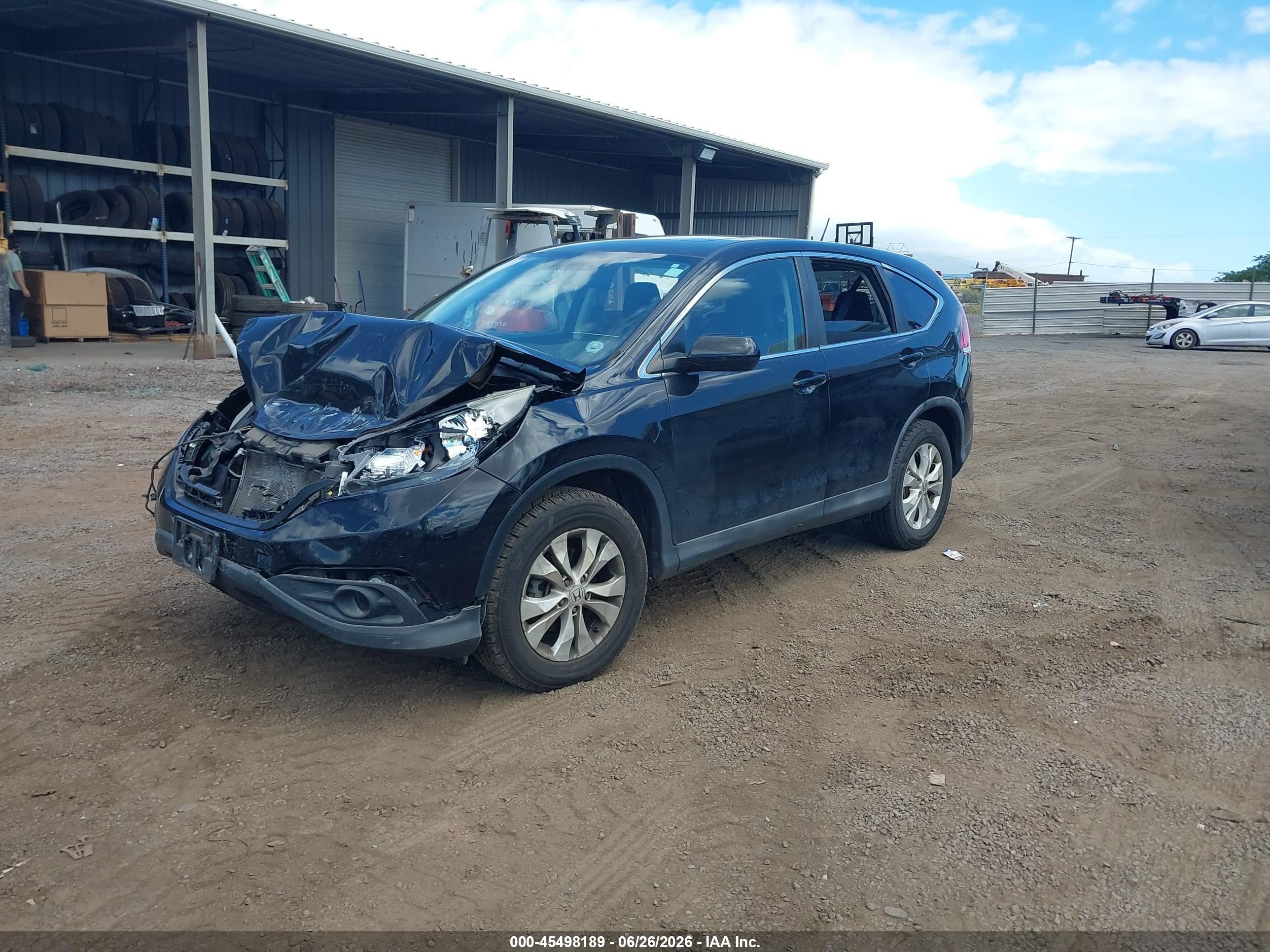 2014 Honda Cr-v Ex Black vin: 5J6RM4H52EL075947