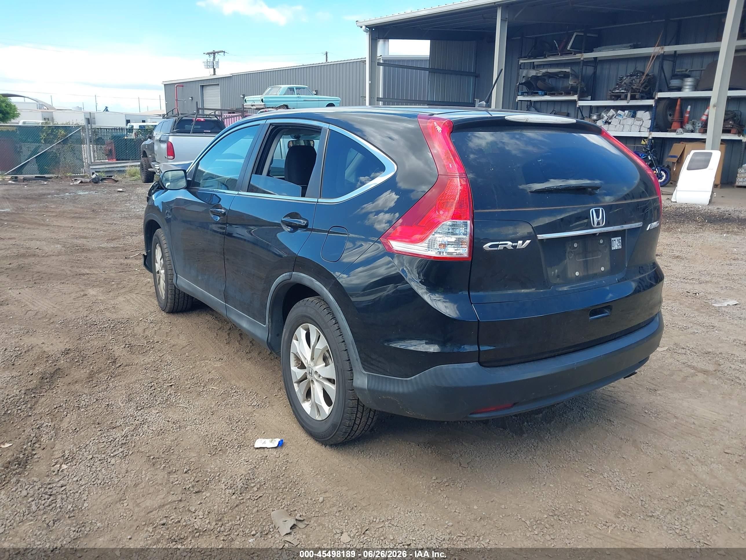 2014 Honda Cr-v Ex Black vin: 5J6RM4H52EL075947
