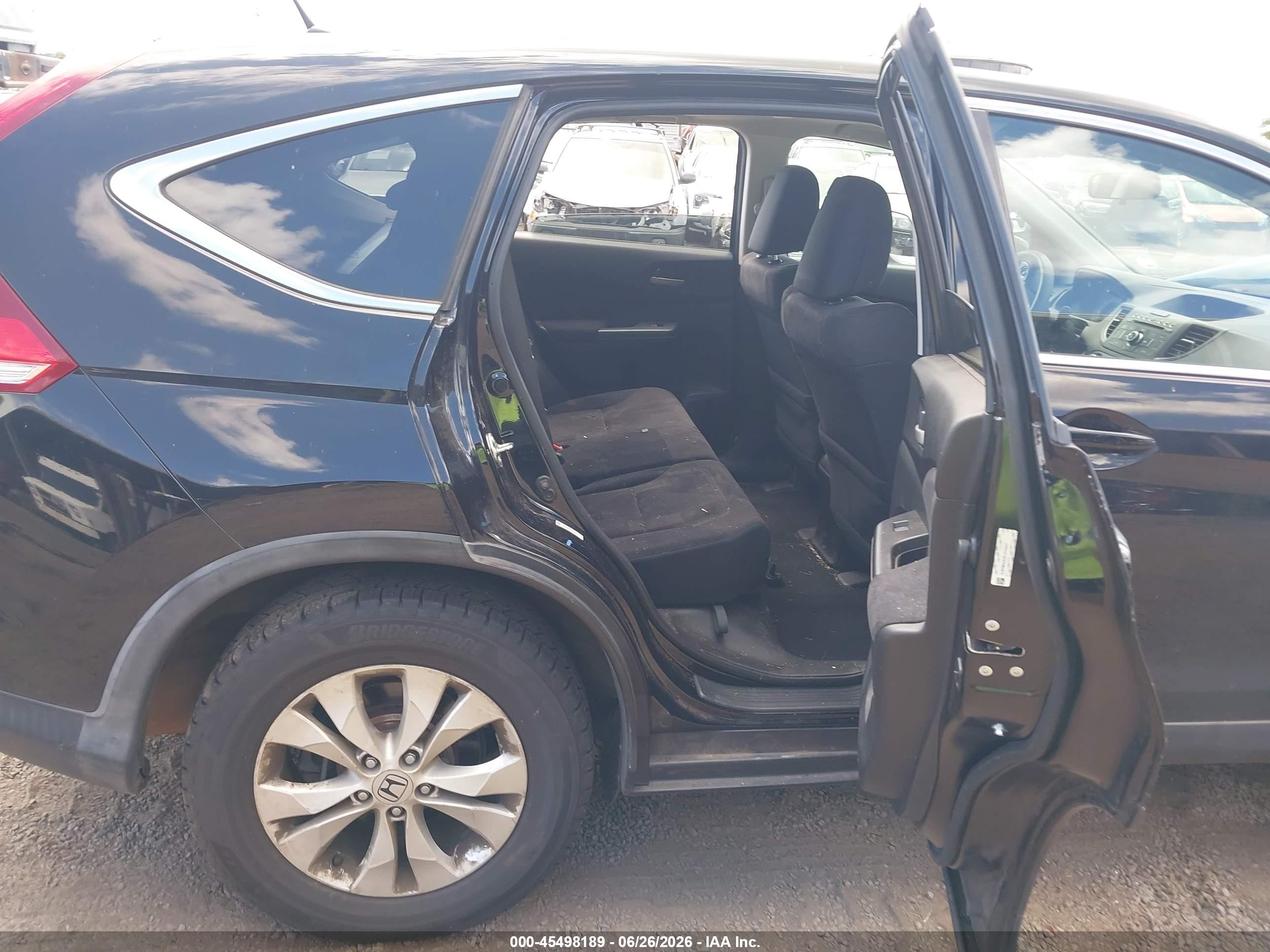 2014 Honda Cr-v Ex Black vin: 5J6RM4H52EL075947