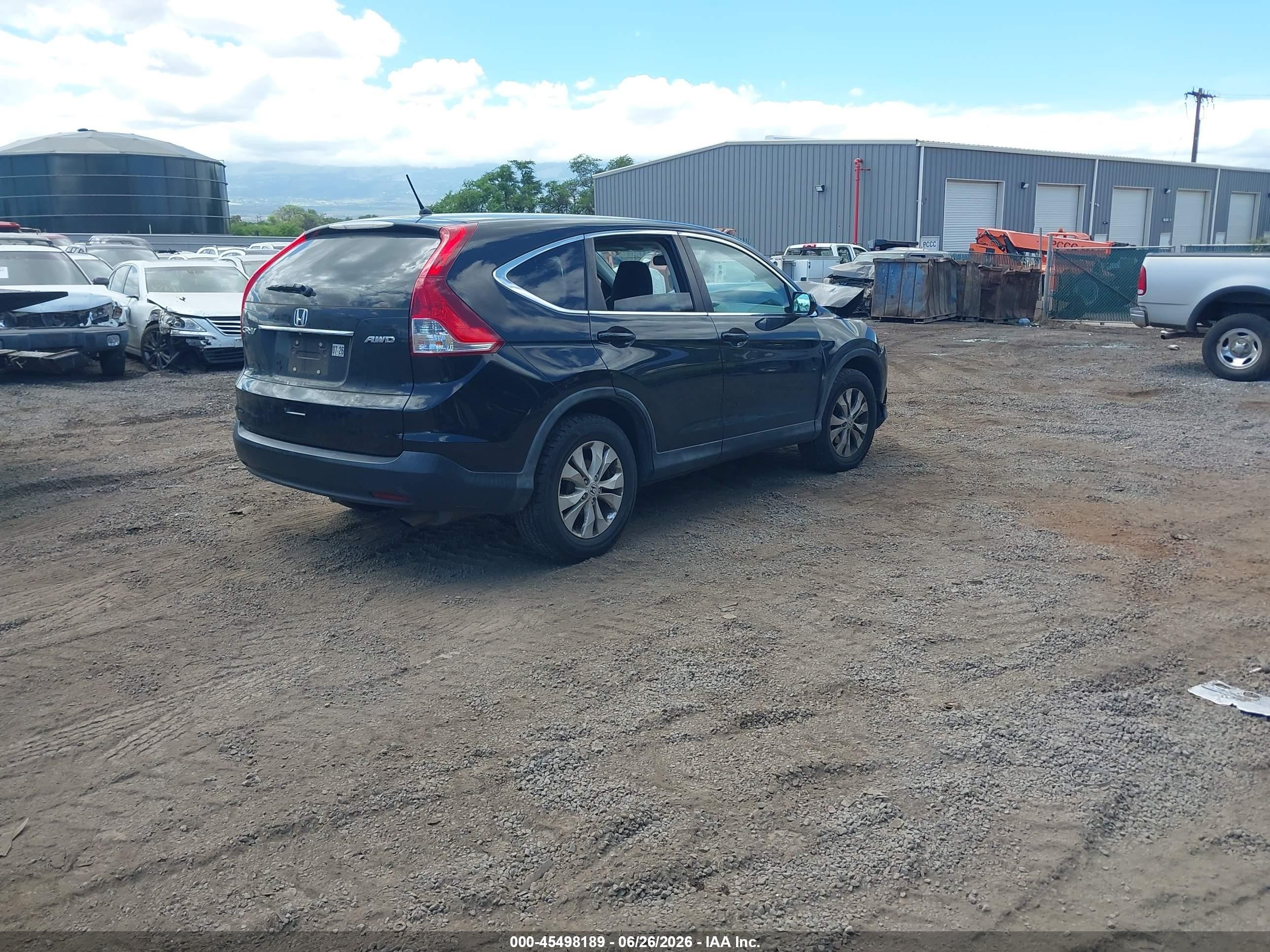 2014 Honda Cr-v Ex Black vin: 5J6RM4H52EL075947