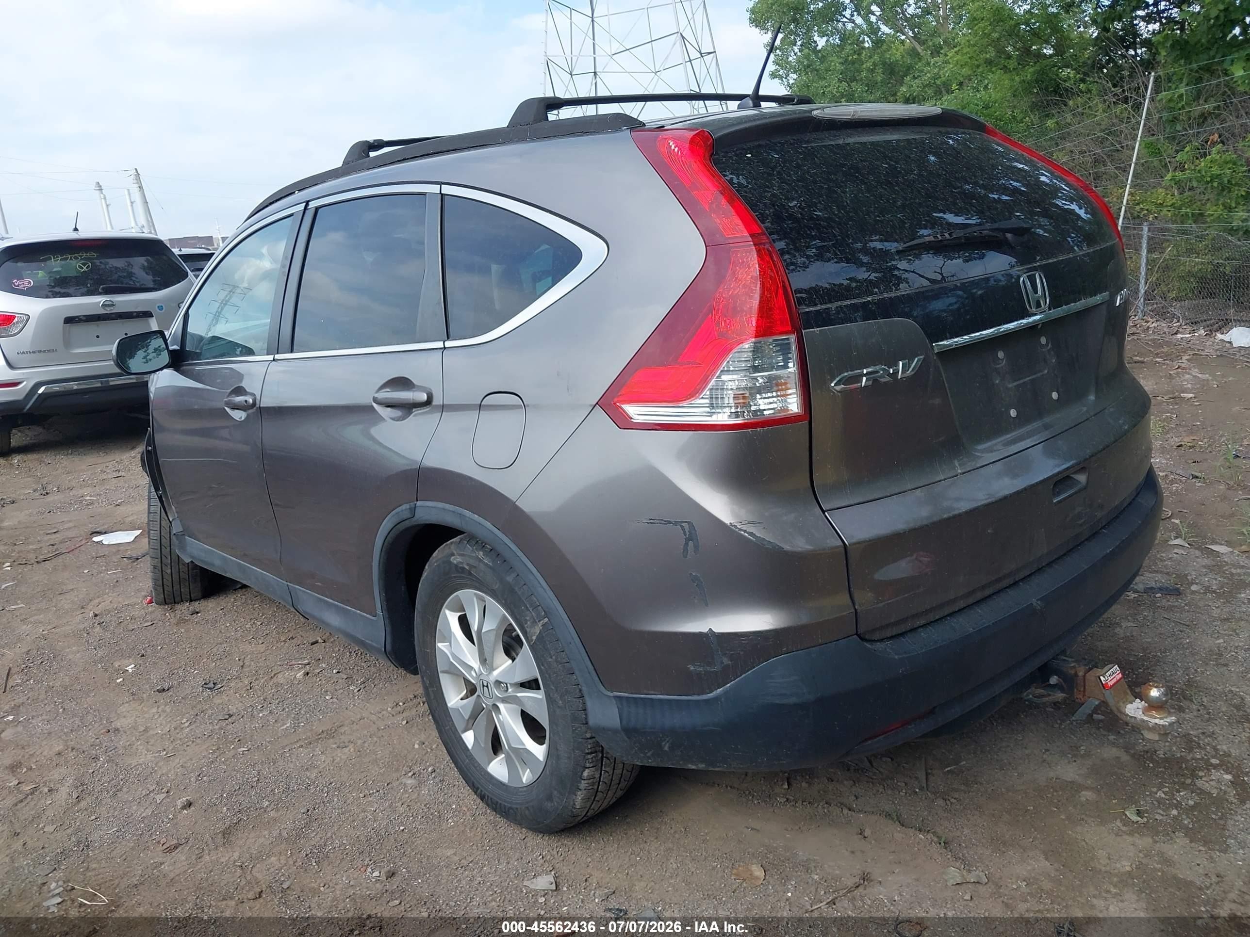2014 Honda Cr-v Ex Gray vin: 5J6RM4H52EL089007