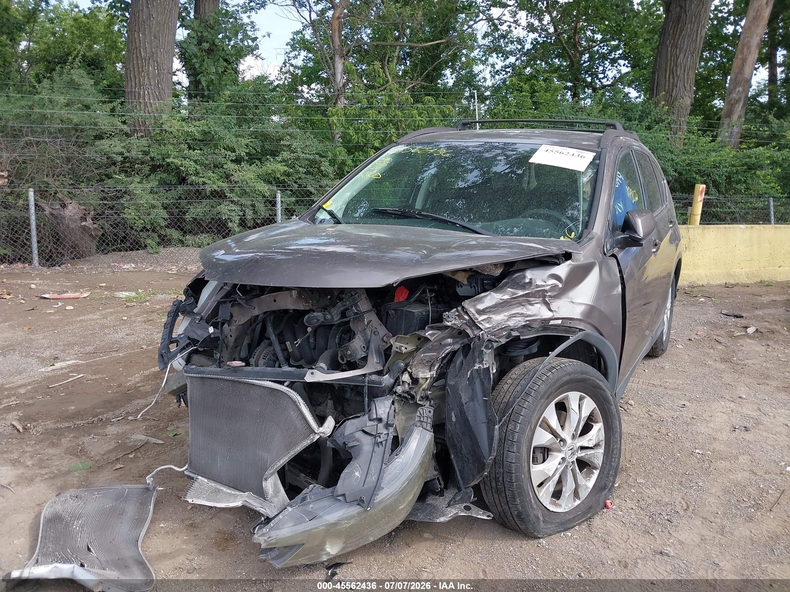 2014 Honda Cr-v Ex Gray vin: 5J6RM4H52EL089007