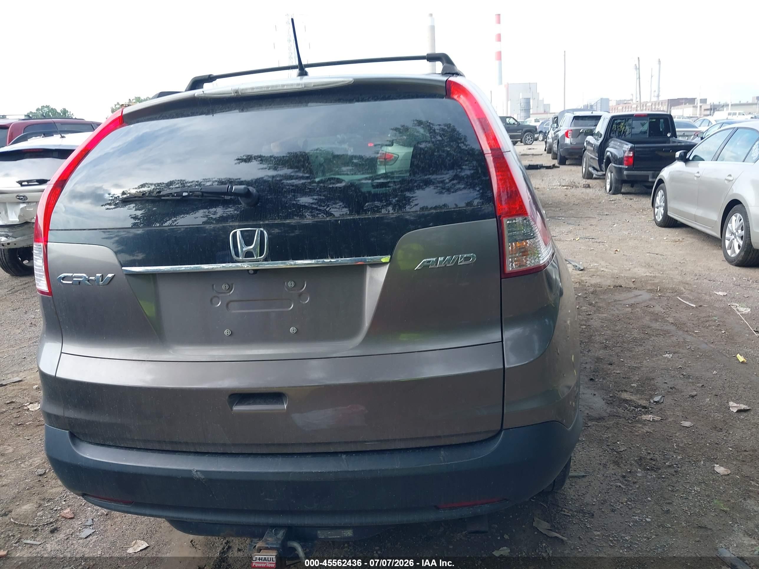 2014 Honda Cr-v Ex Gray vin: 5J6RM4H52EL089007