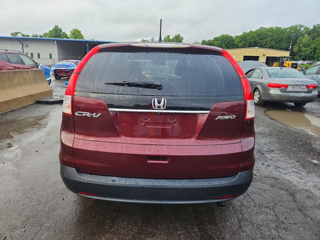 2014 Honda Cr-v Ex Burgundy vin: 5J6RM4H52EL098239