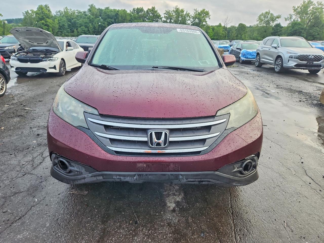 2014 Honda Cr-v Ex Burgundy vin: 5J6RM4H52EL098239