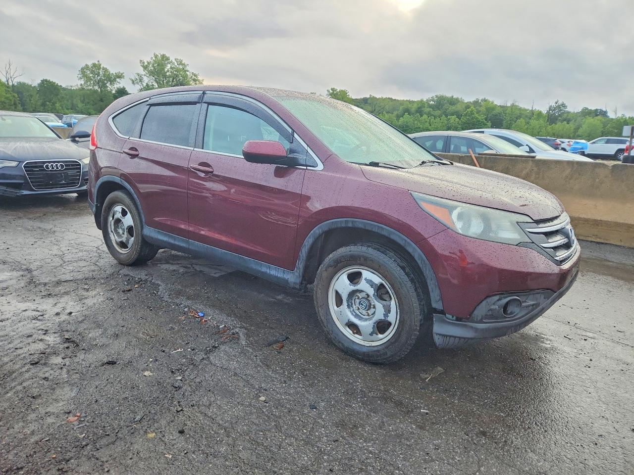 2014 Honda Cr-v Ex Burgundy vin: 5J6RM4H52EL098239