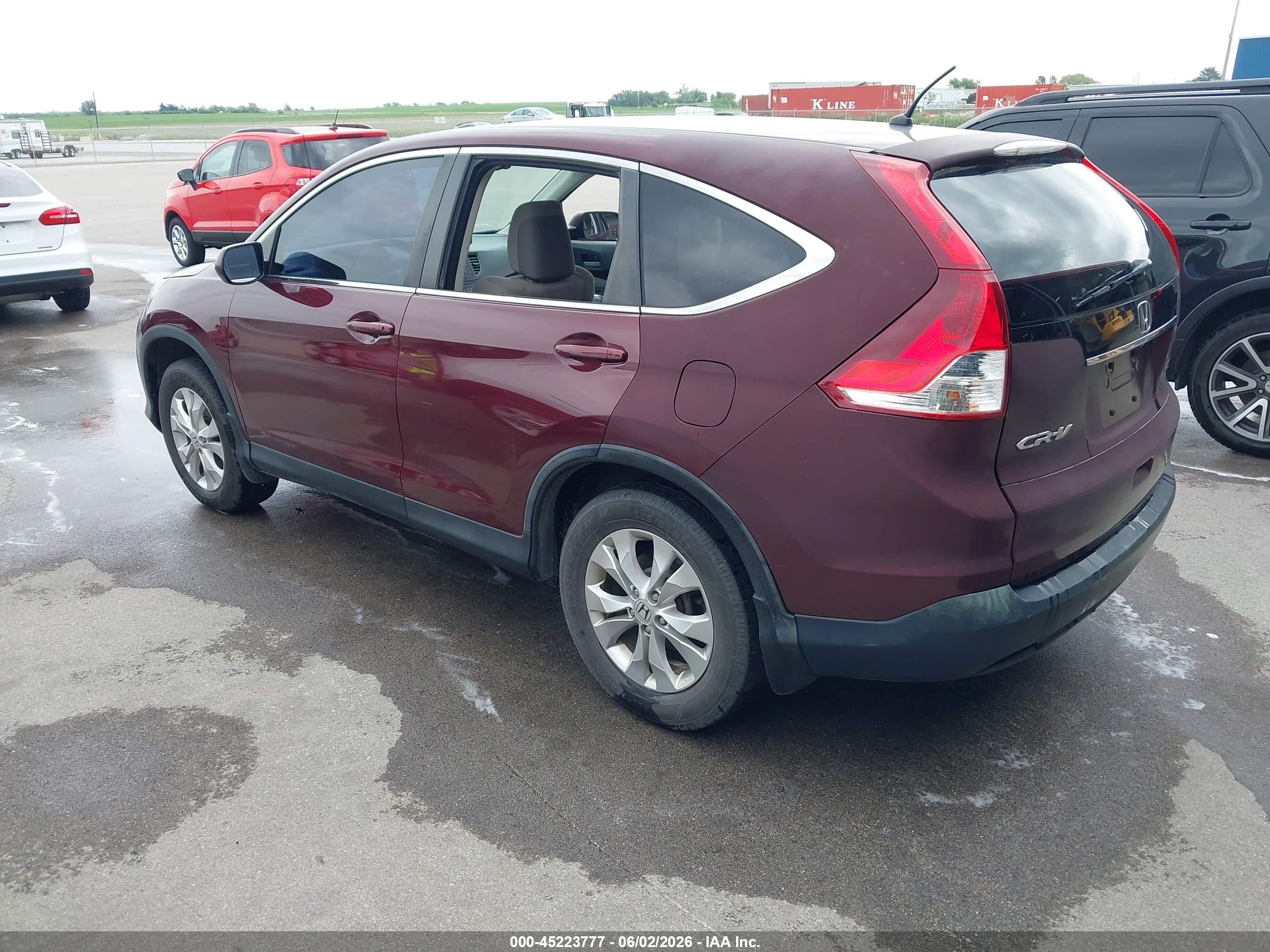 2014 Honda Cr-v Ex Maroon vin: 5J6RM4H52EL102435