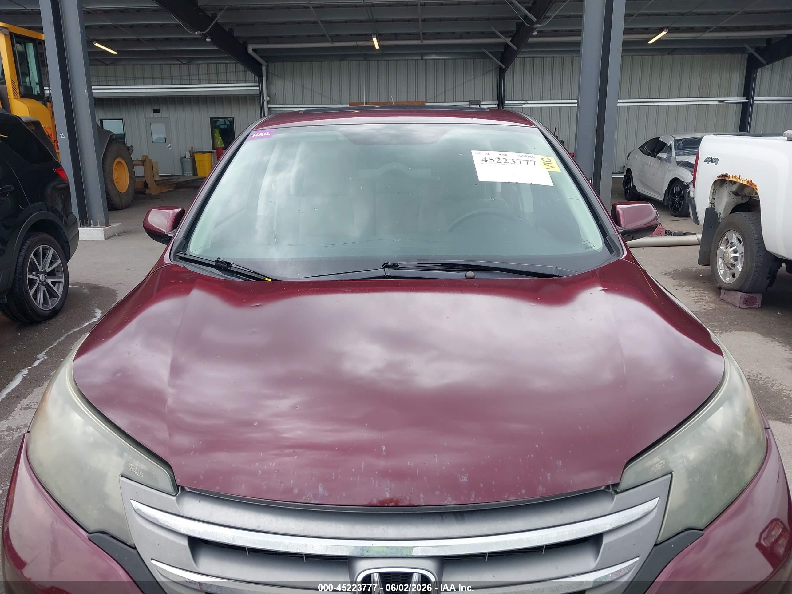 2014 Honda Cr-v Ex Maroon vin: 5J6RM4H52EL102435
