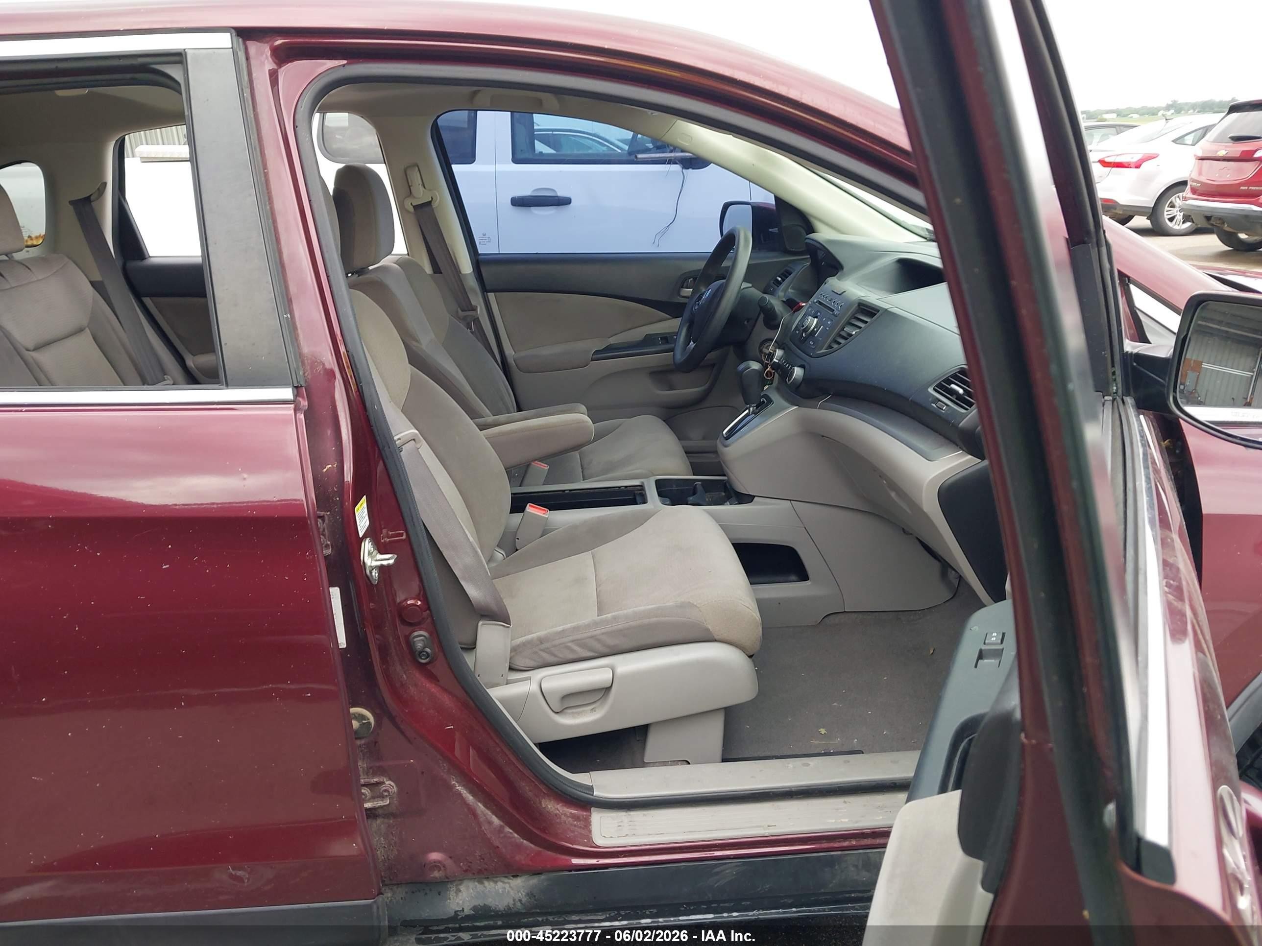 2014 Honda Cr-v Ex Maroon vin: 5J6RM4H52EL102435