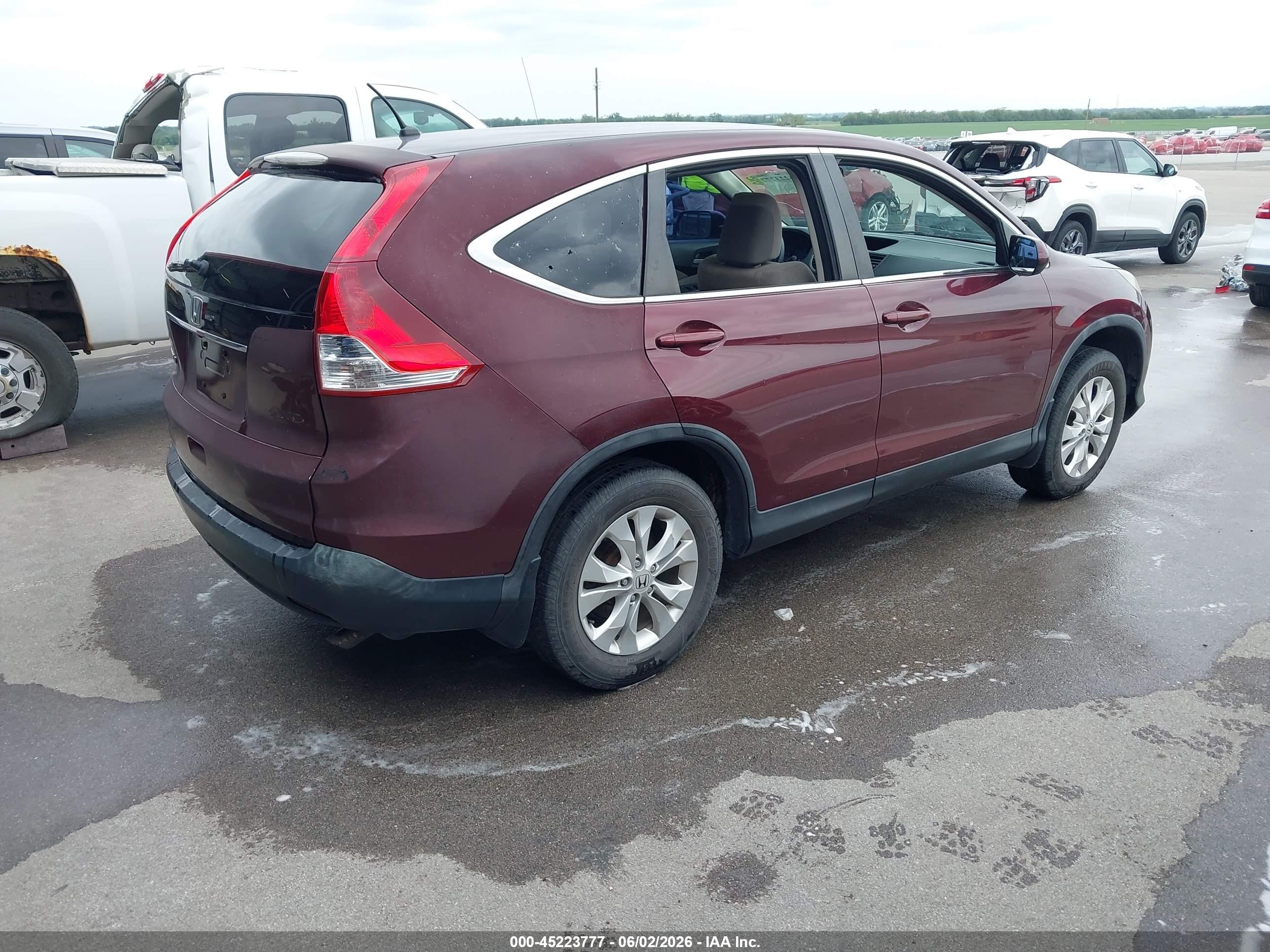 2014 Honda Cr-v Ex Maroon vin: 5J6RM4H52EL102435