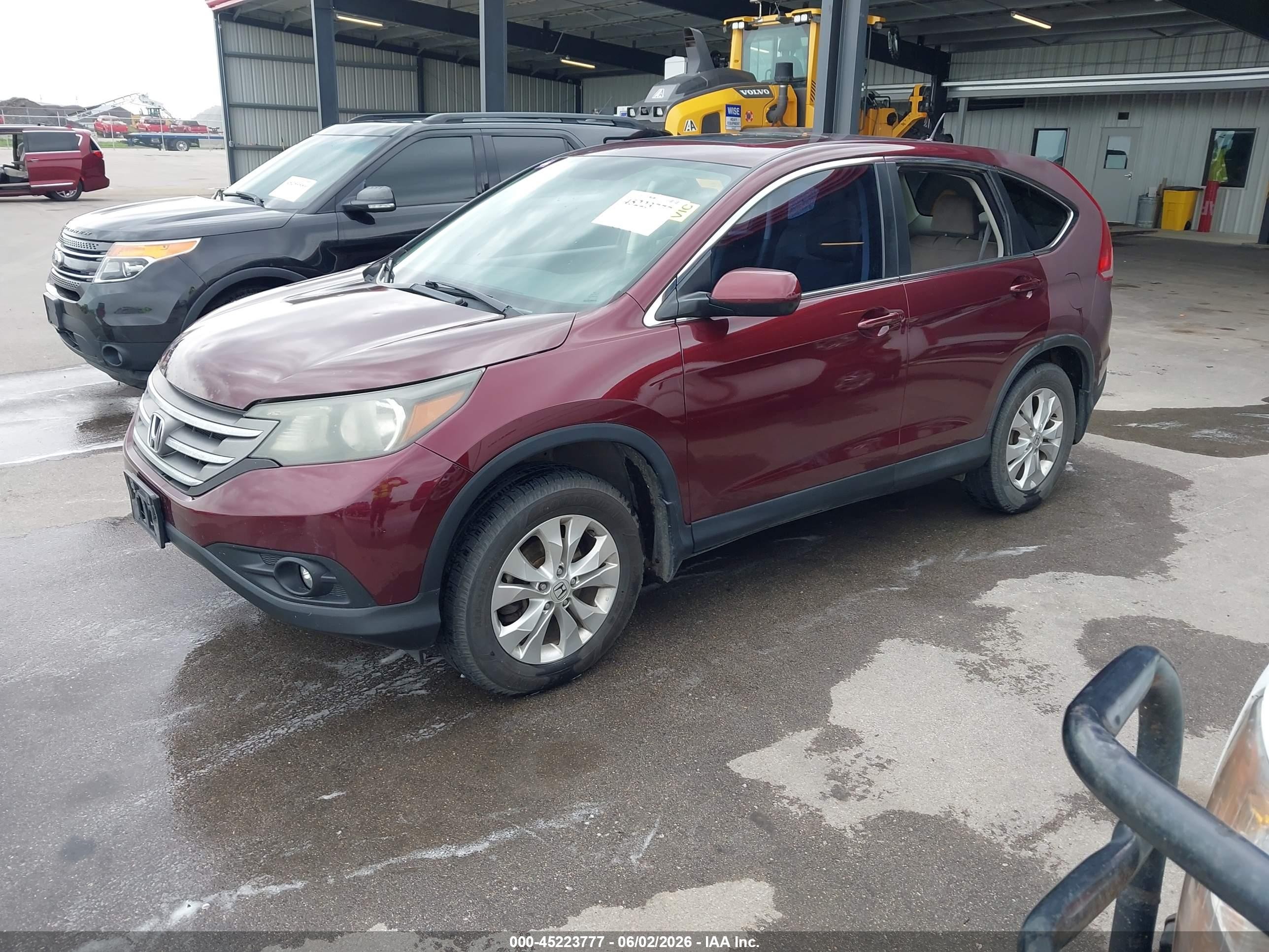 2014 Honda Cr-v Ex Maroon vin: 5J6RM4H52EL102435