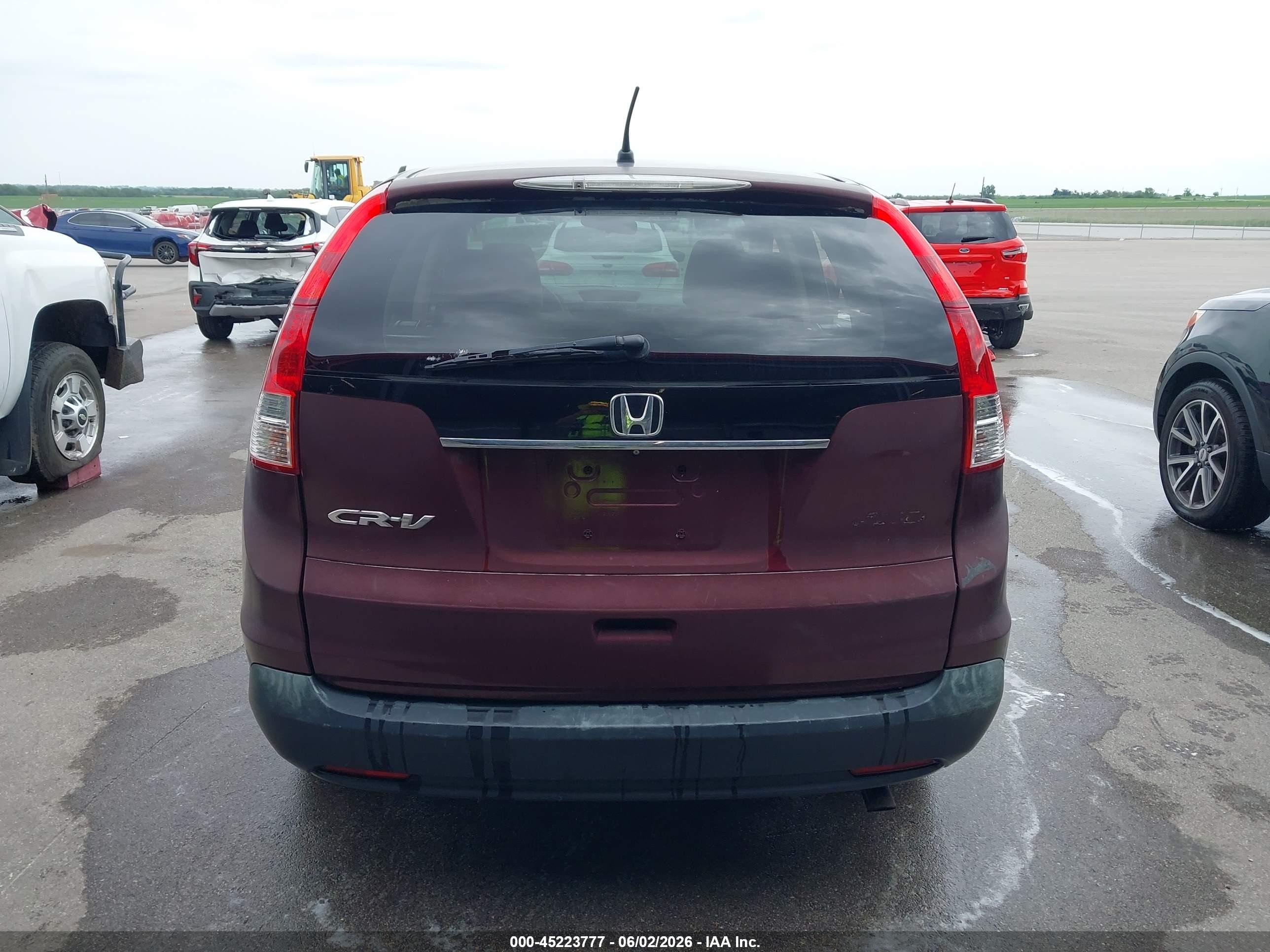 2014 Honda Cr-v Ex Maroon vin: 5J6RM4H52EL102435