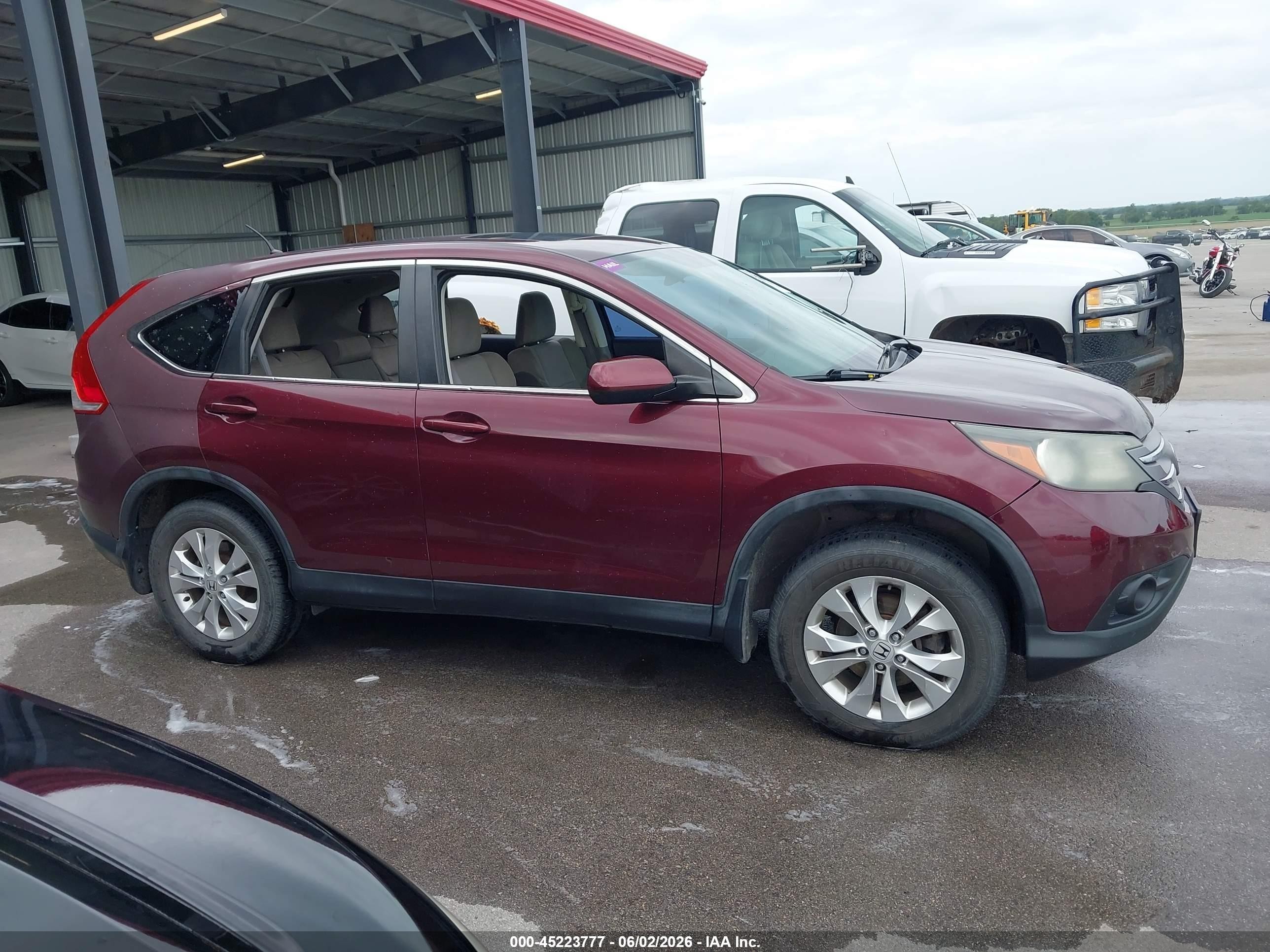 2014 Honda Cr-v Ex Maroon vin: 5J6RM4H52EL102435
