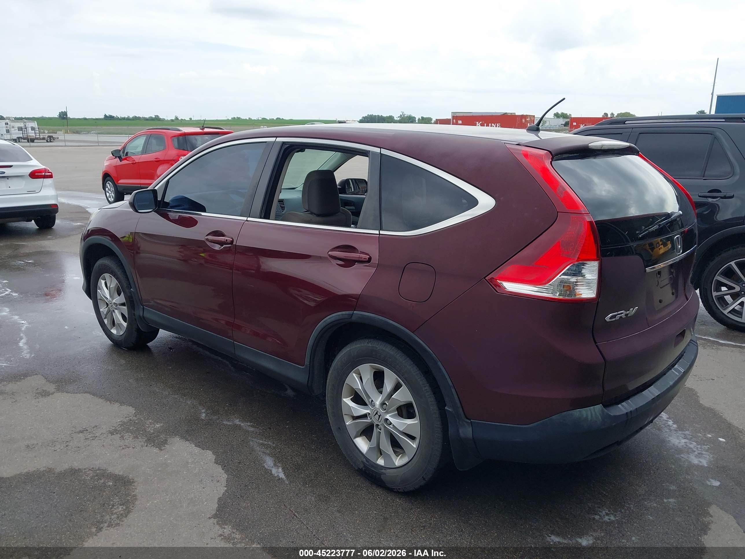 2014 Honda Cr-v Ex Maroon vin: 5J6RM4H52EL102435