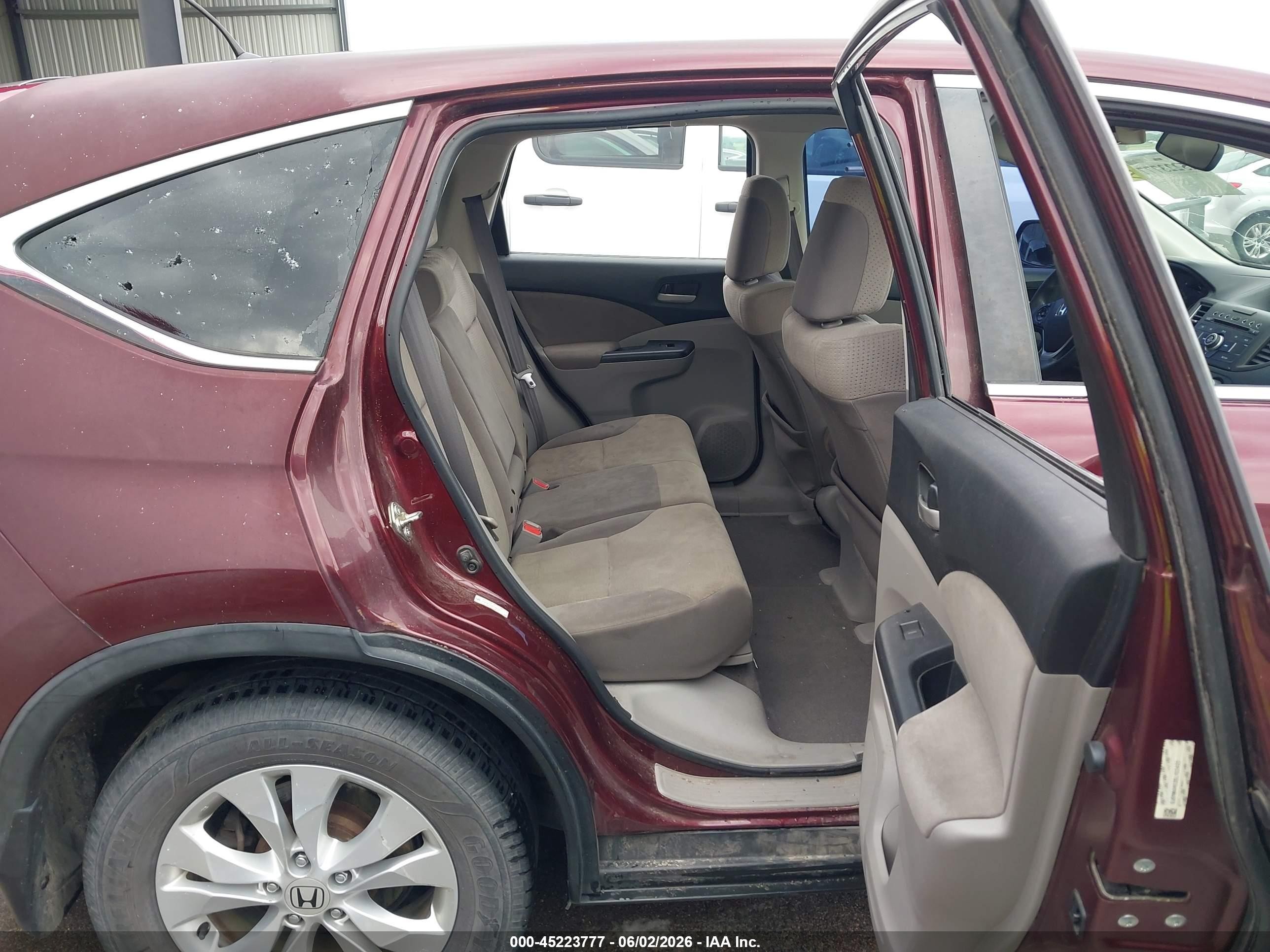 2014 Honda Cr-v Ex Maroon vin: 5J6RM4H52EL102435