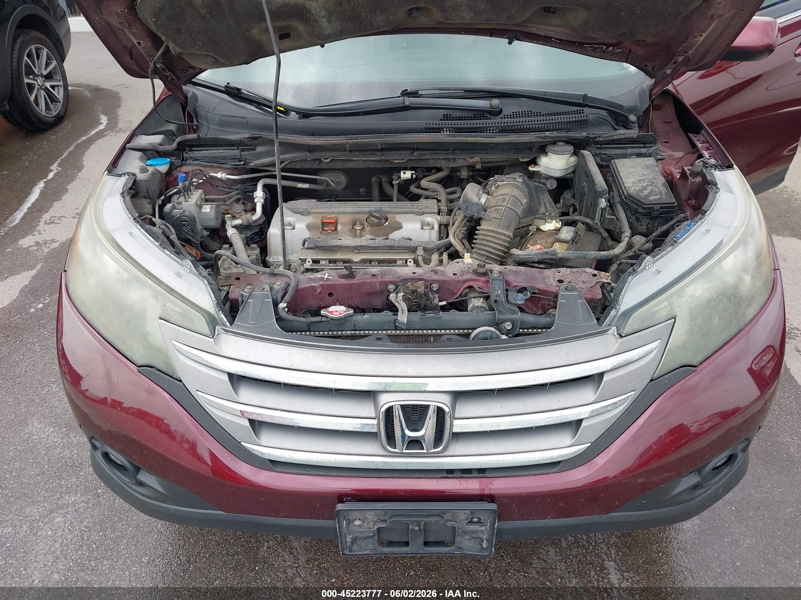 2014 Honda Cr-v Ex Maroon vin: 5J6RM4H52EL102435