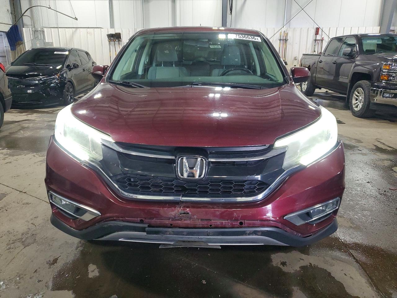 2015 Honda Cr-v Ex Maroon vin: 5J6RM4H52FL001803