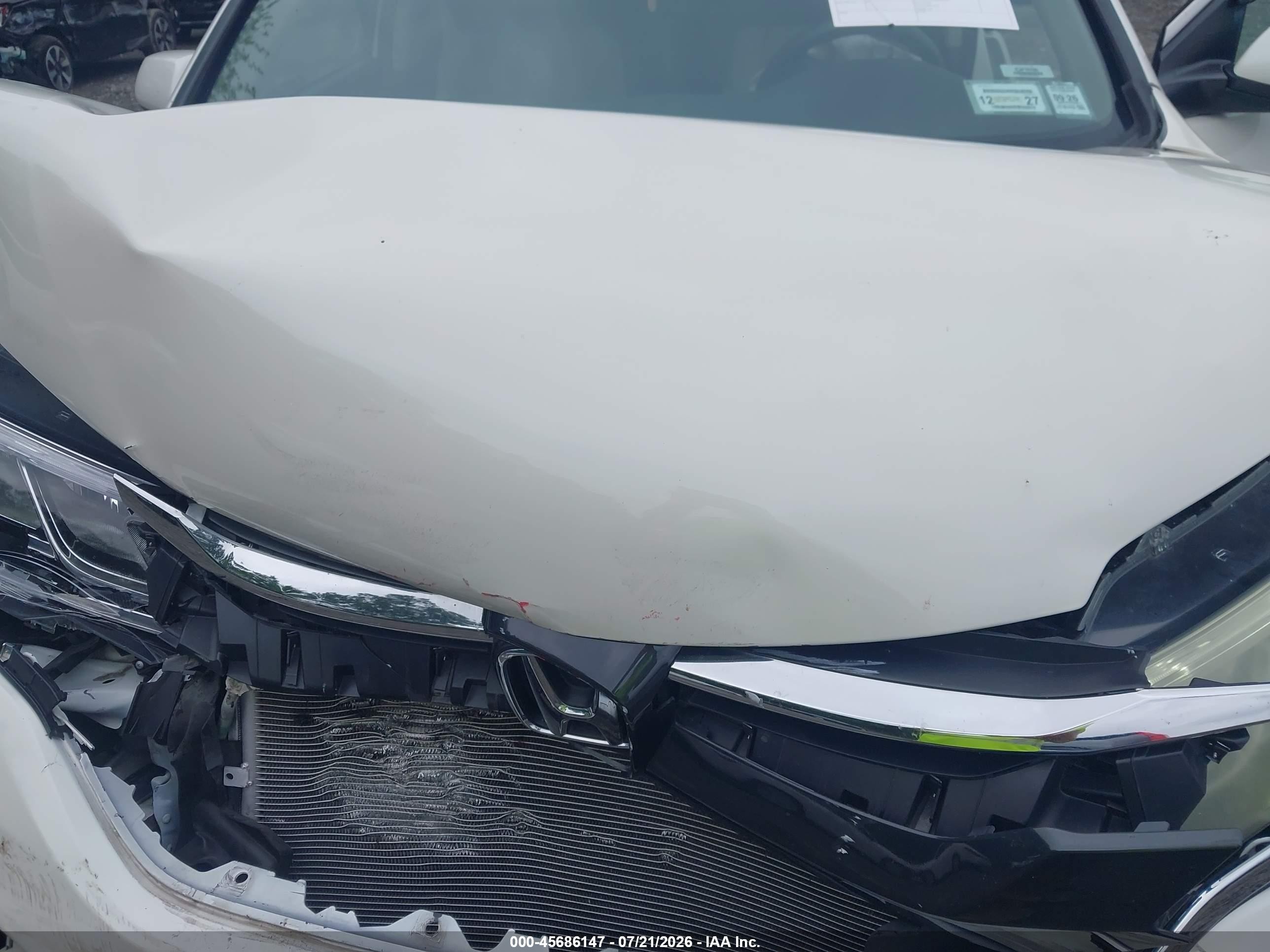 2015 Honda Cr-v Ex White vin: 5J6RM4H52FL009917
