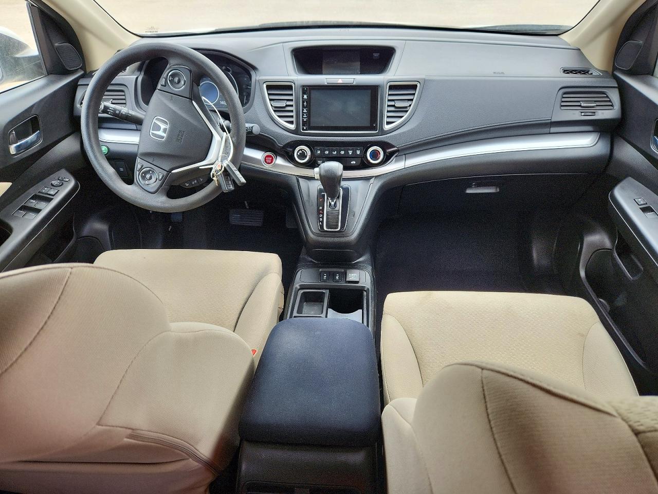 2015 Honda Cr-v Ex White vin: 5J6RM4H52FL026474