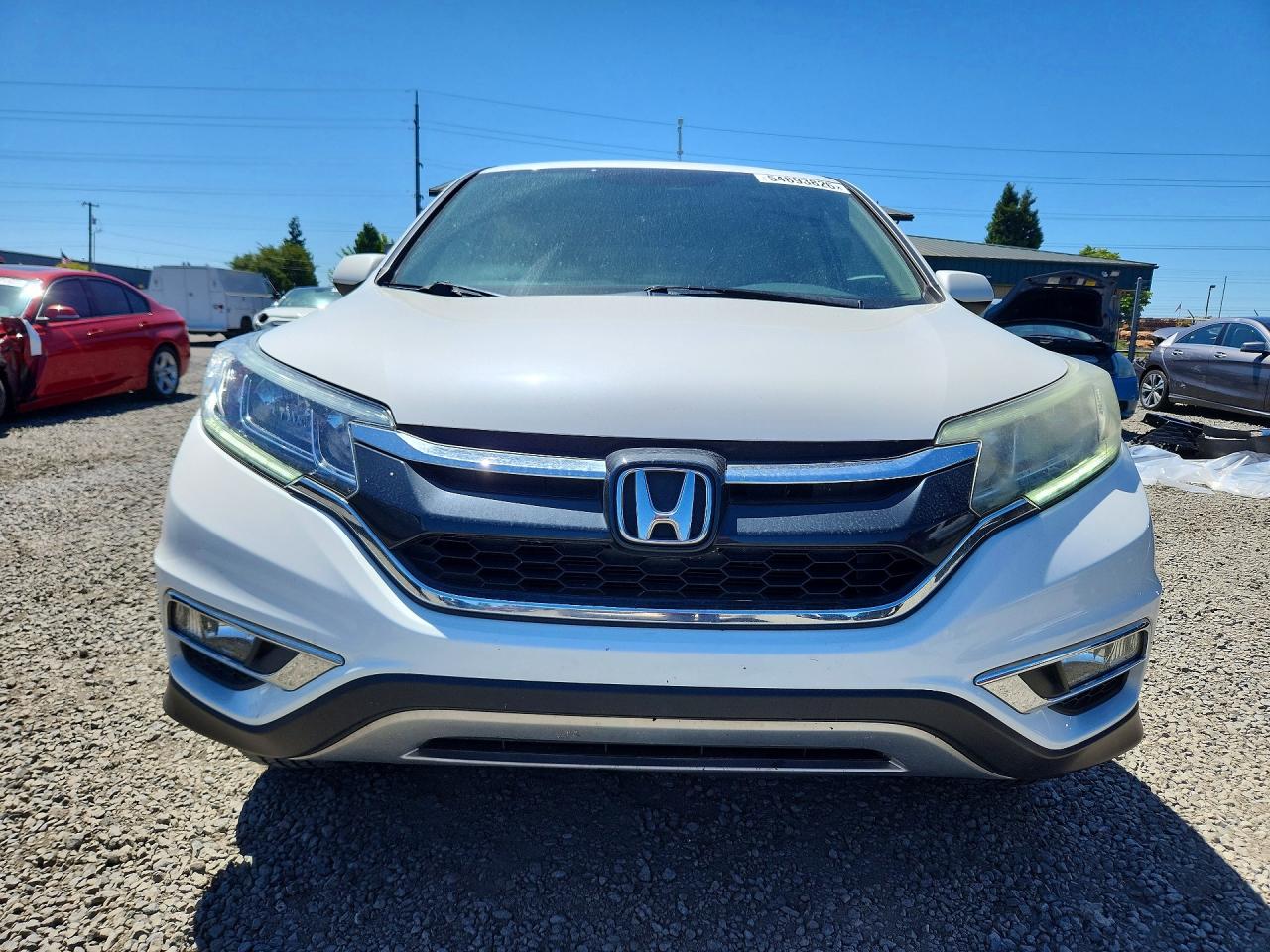 2015 Honda Cr-v Ex White vin: 5J6RM4H52FL043453