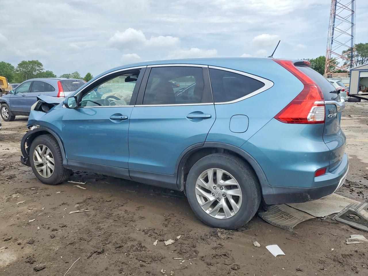 2015 Honda Cr-v Ex Синий vin: 5J6RM4H52FL051245